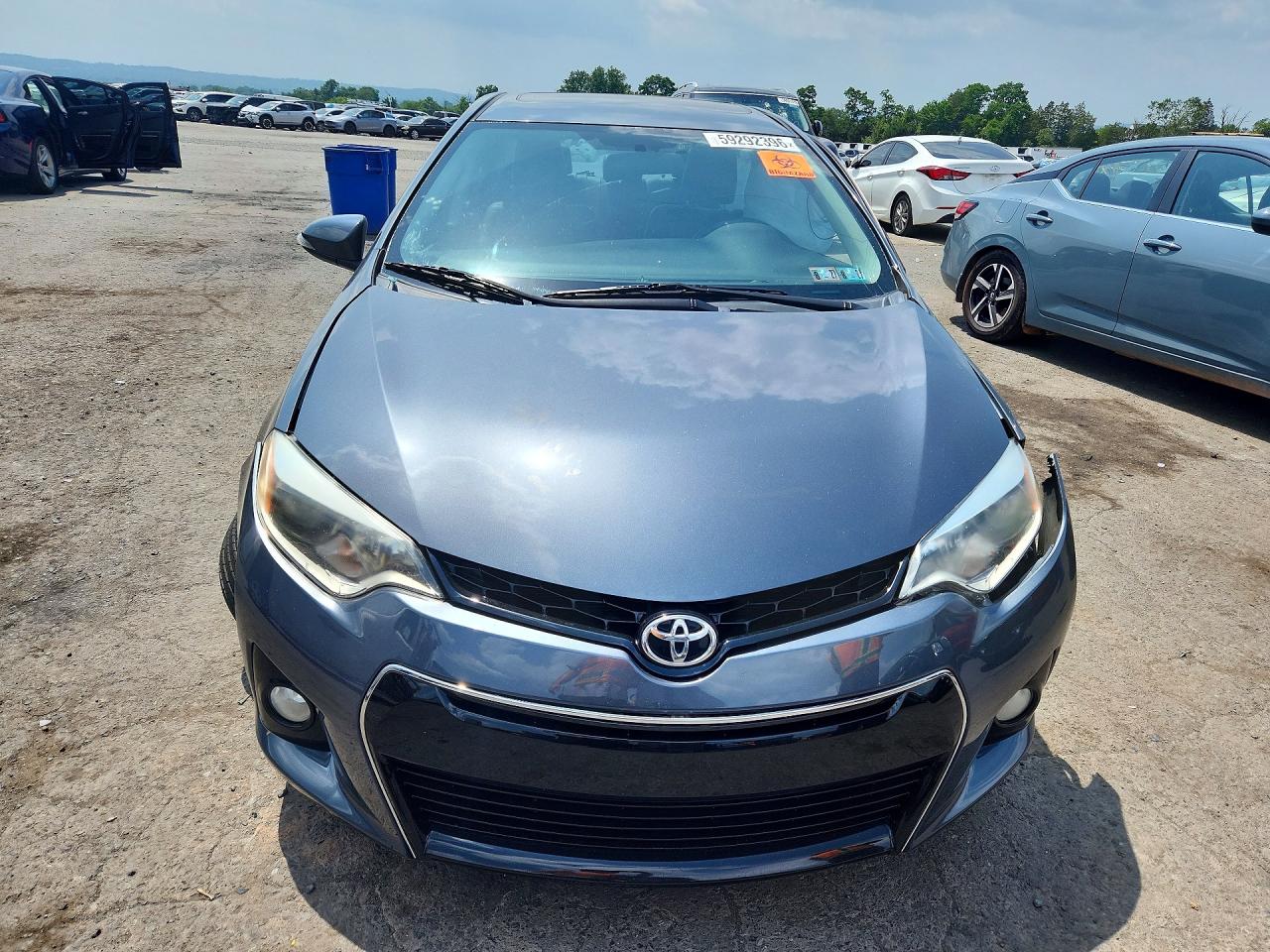 2014 Toyota Corolla S Premium Gray vin: 2T1BURHE2EC054057