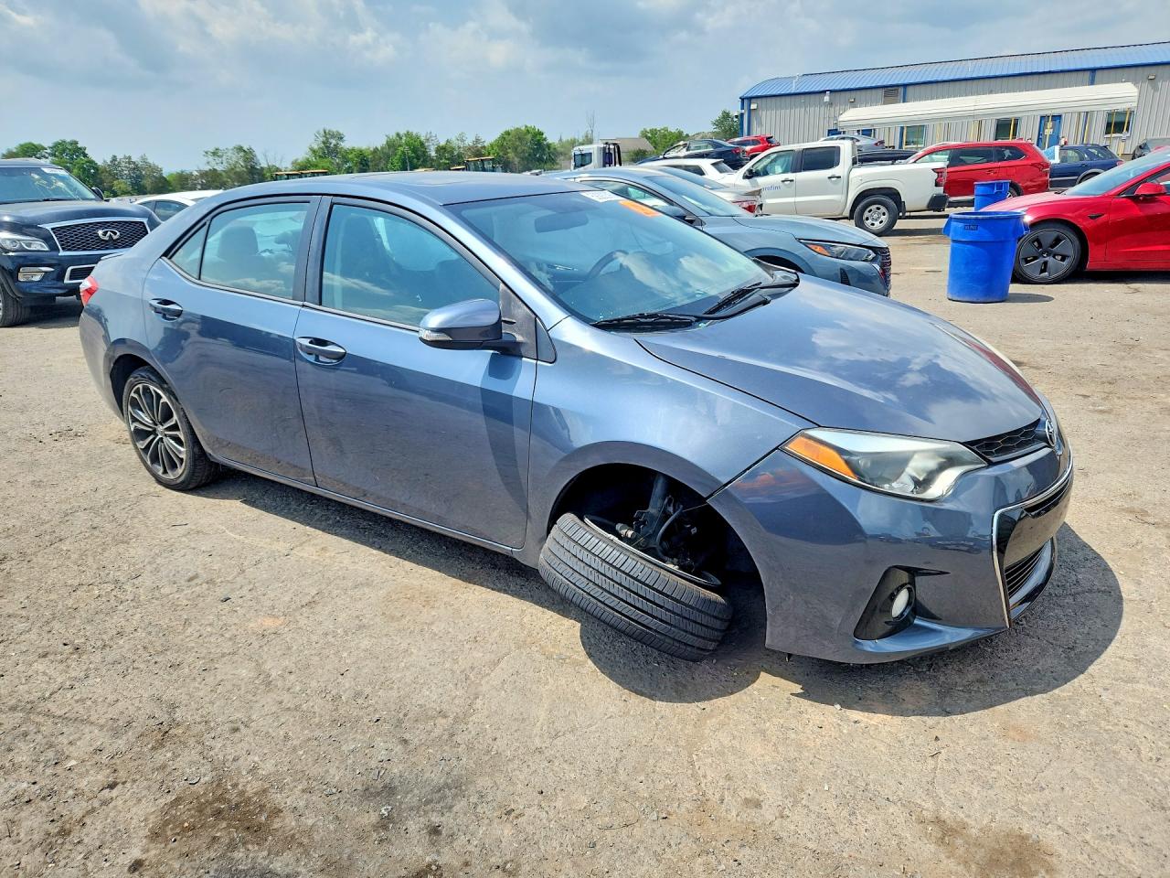 2014 Toyota Corolla S Premium Gray vin: 2T1BURHE2EC054057