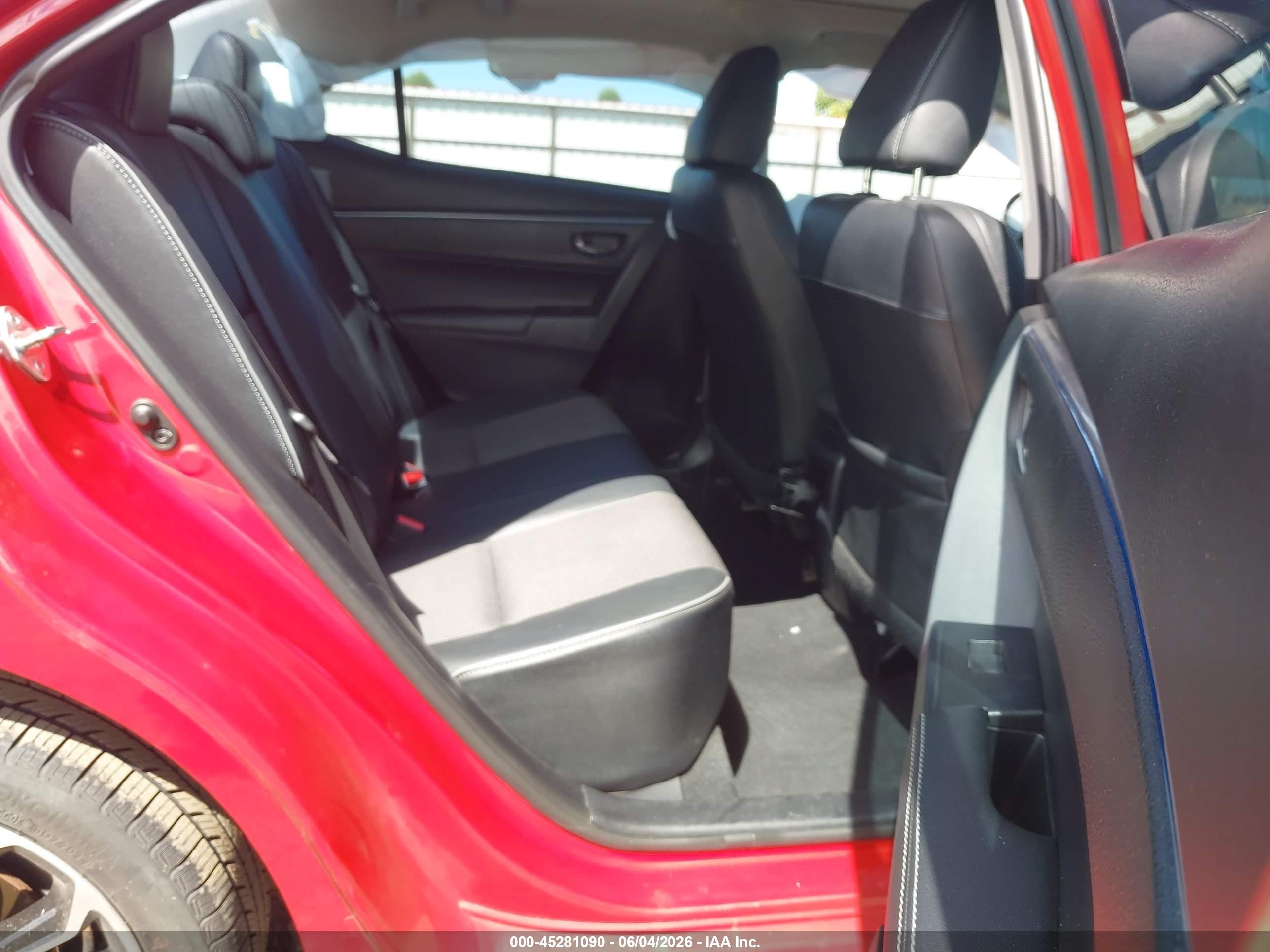 2014 Toyota Corolla S Plus Red vin: 2T1BURHE2EC055709