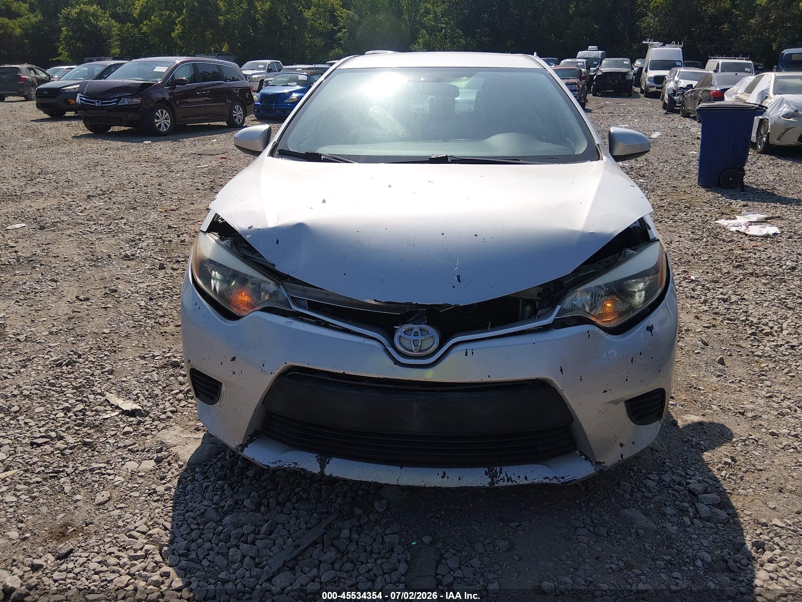 2014 Toyota Corolla Le Silver vin: 2T1BURHE2EC062952