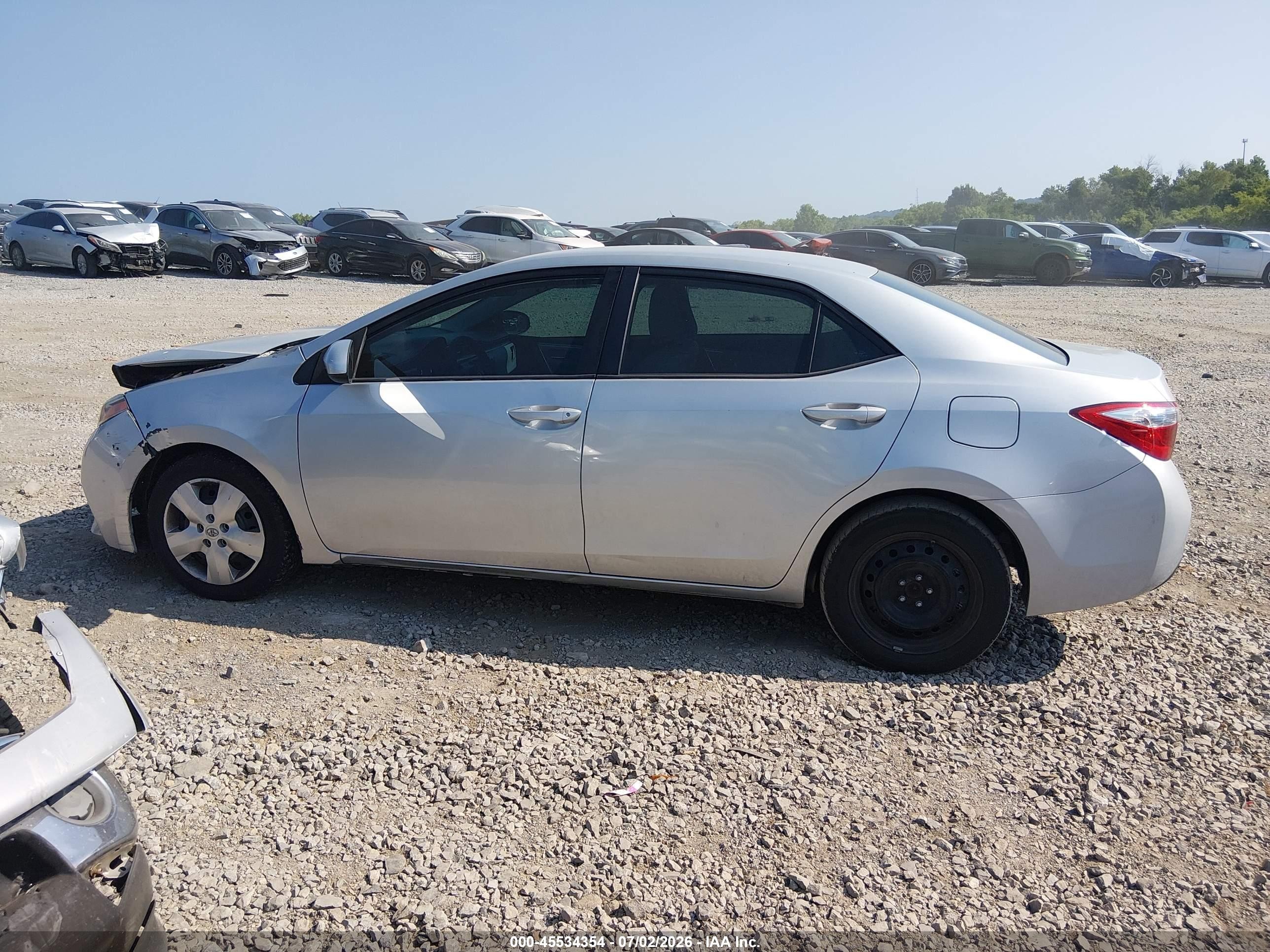 2014 Toyota Corolla Le Silver vin: 2T1BURHE2EC062952