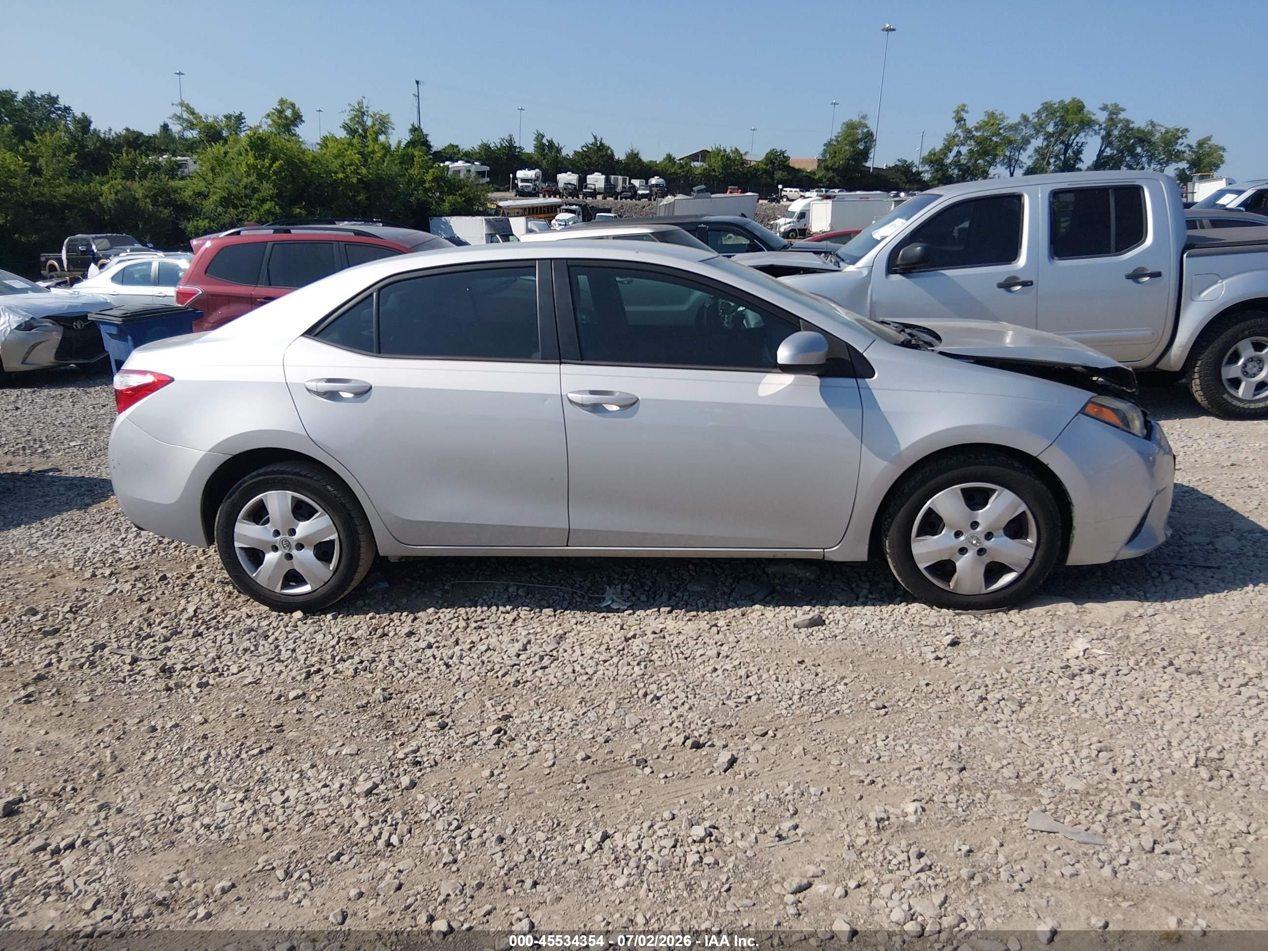 2014 Toyota Corolla Le Silver vin: 2T1BURHE2EC062952