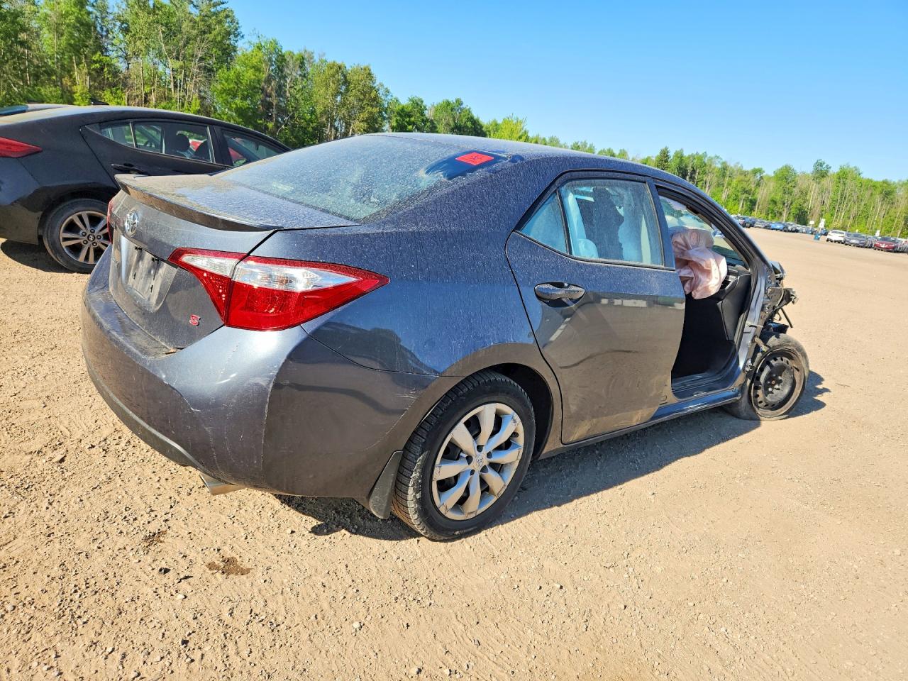 2014 Toyota Corolla L Gray vin: 2T1BURHE2EC067441