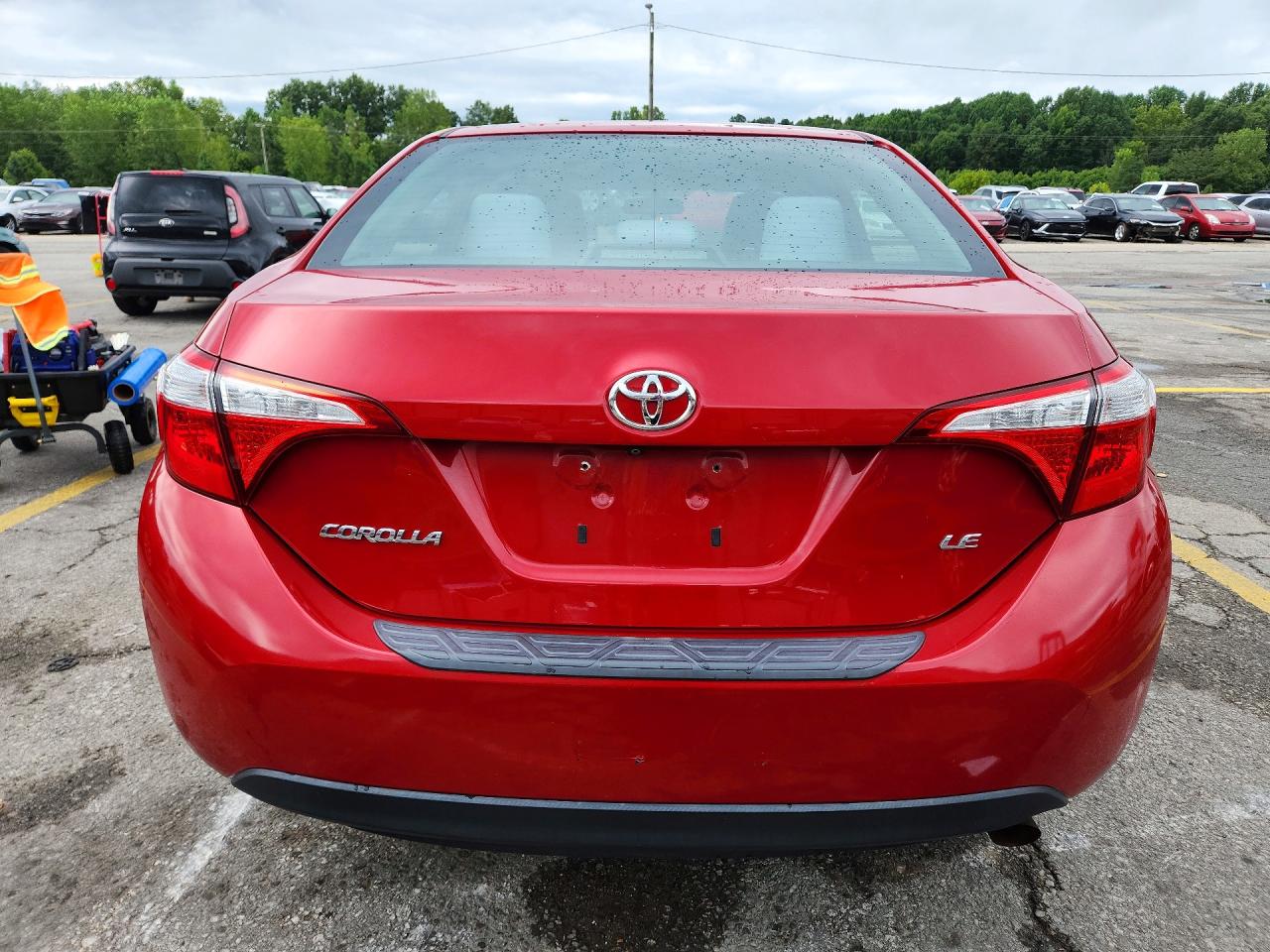 2014 Toyota Corolla Le Red vin: 2T1BURHE2EC068461
