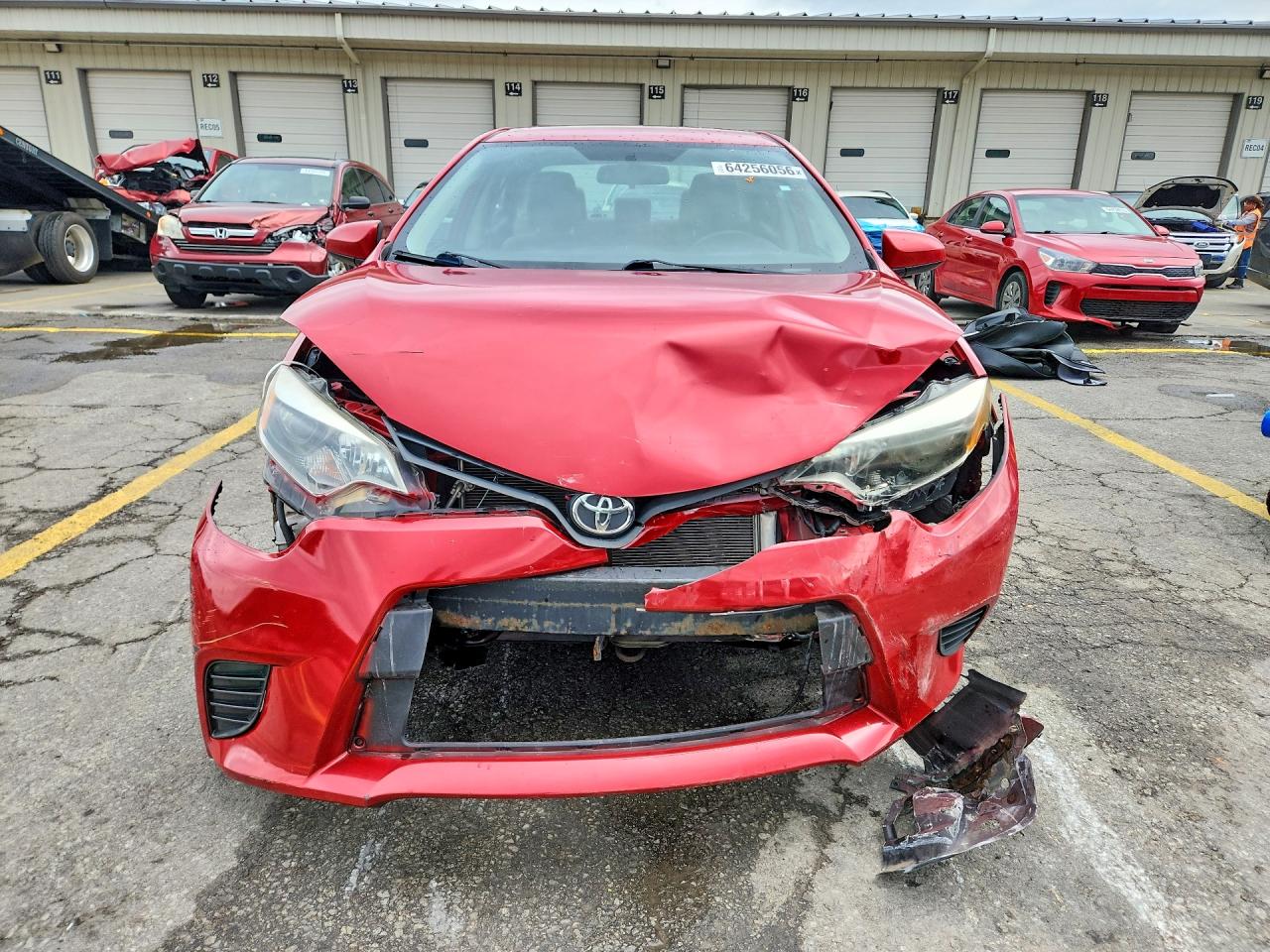 2014 Toyota Corolla Le Red vin: 2T1BURHE2EC068461