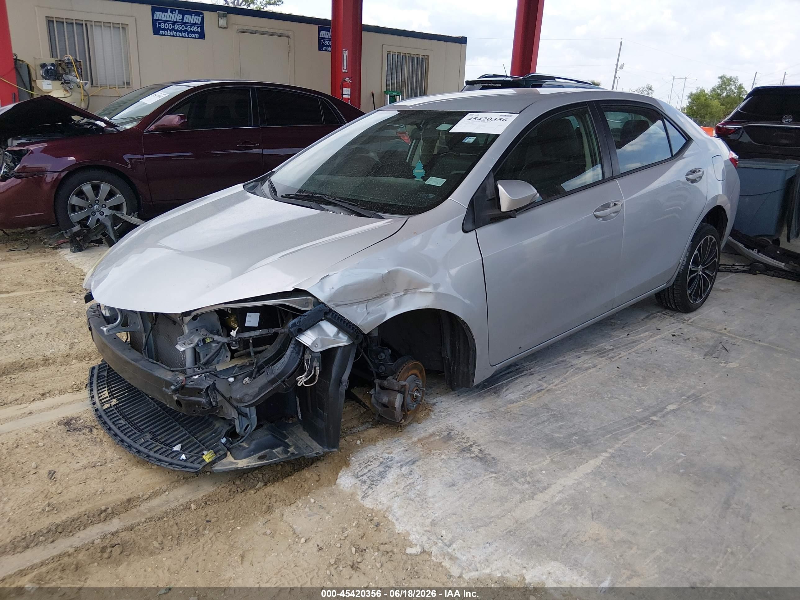 2014 Toyota Corolla S Plus Gray vin: 2T1BURHE2EC079265