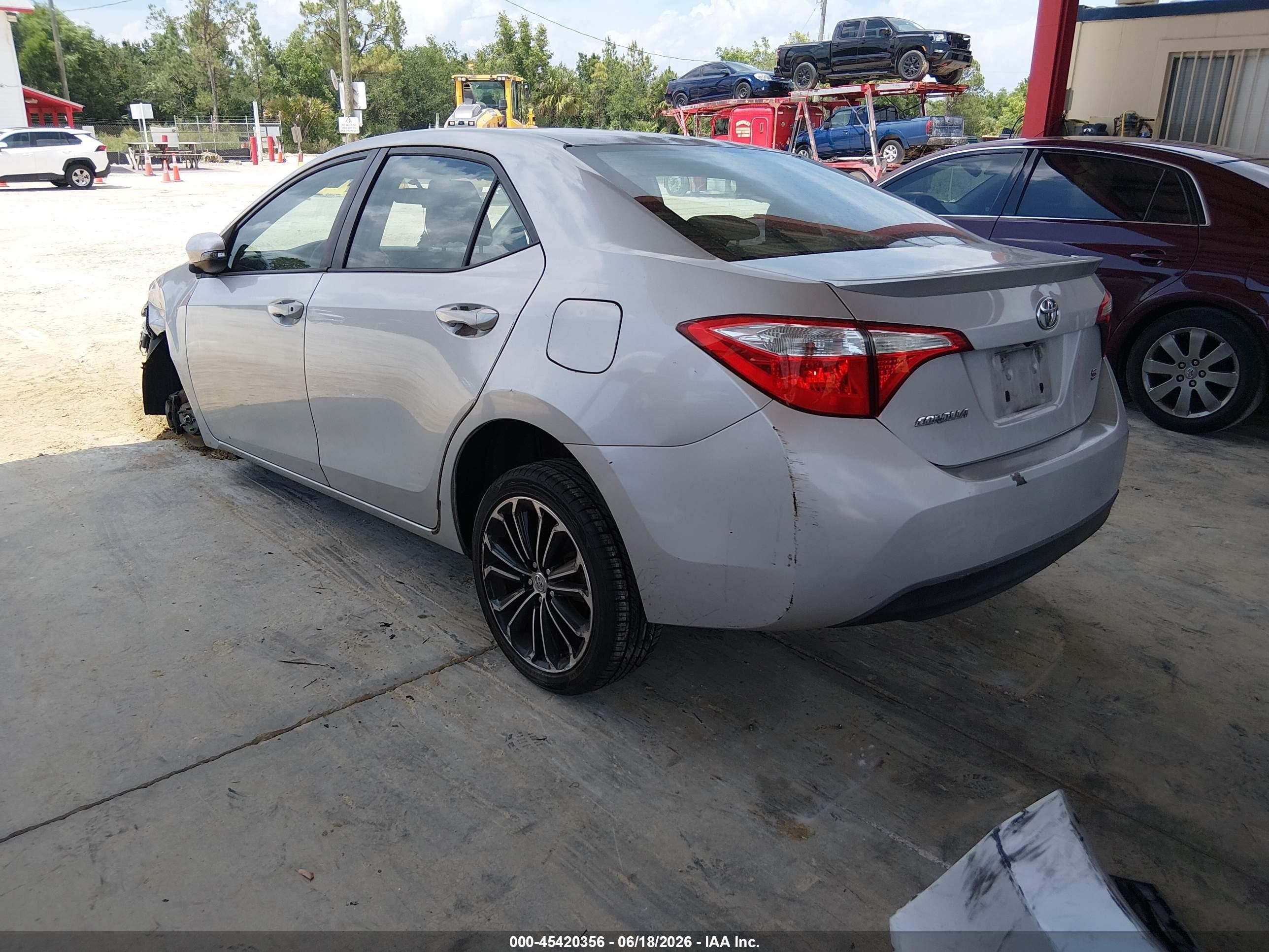 2014 Toyota Corolla S Plus Gray vin: 2T1BURHE2EC079265