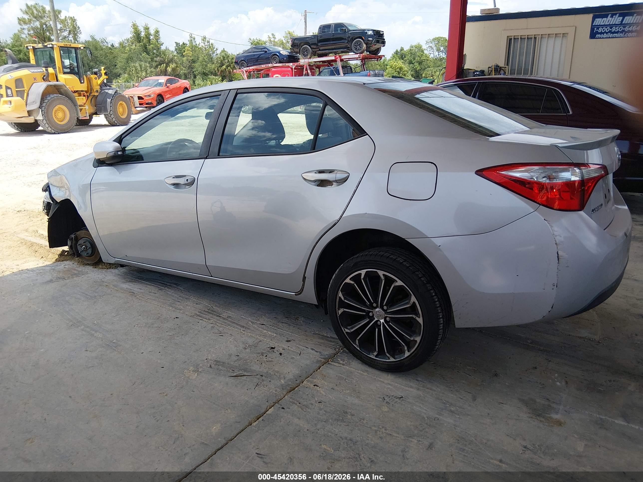 2014 Toyota Corolla S Plus Gray vin: 2T1BURHE2EC079265