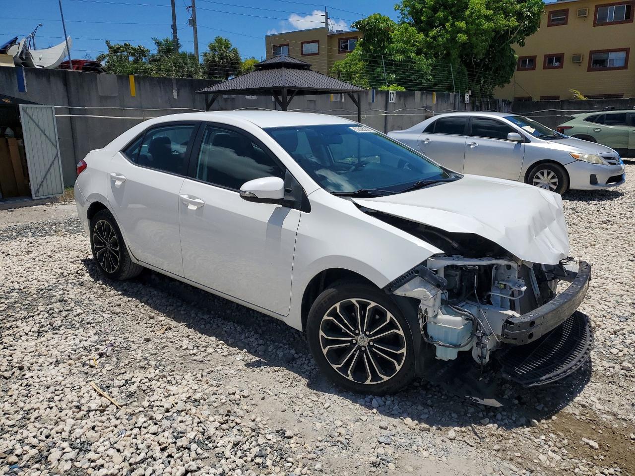2014 Toyota Corolla S Plus White vin: 2T1BURHE2EC079847