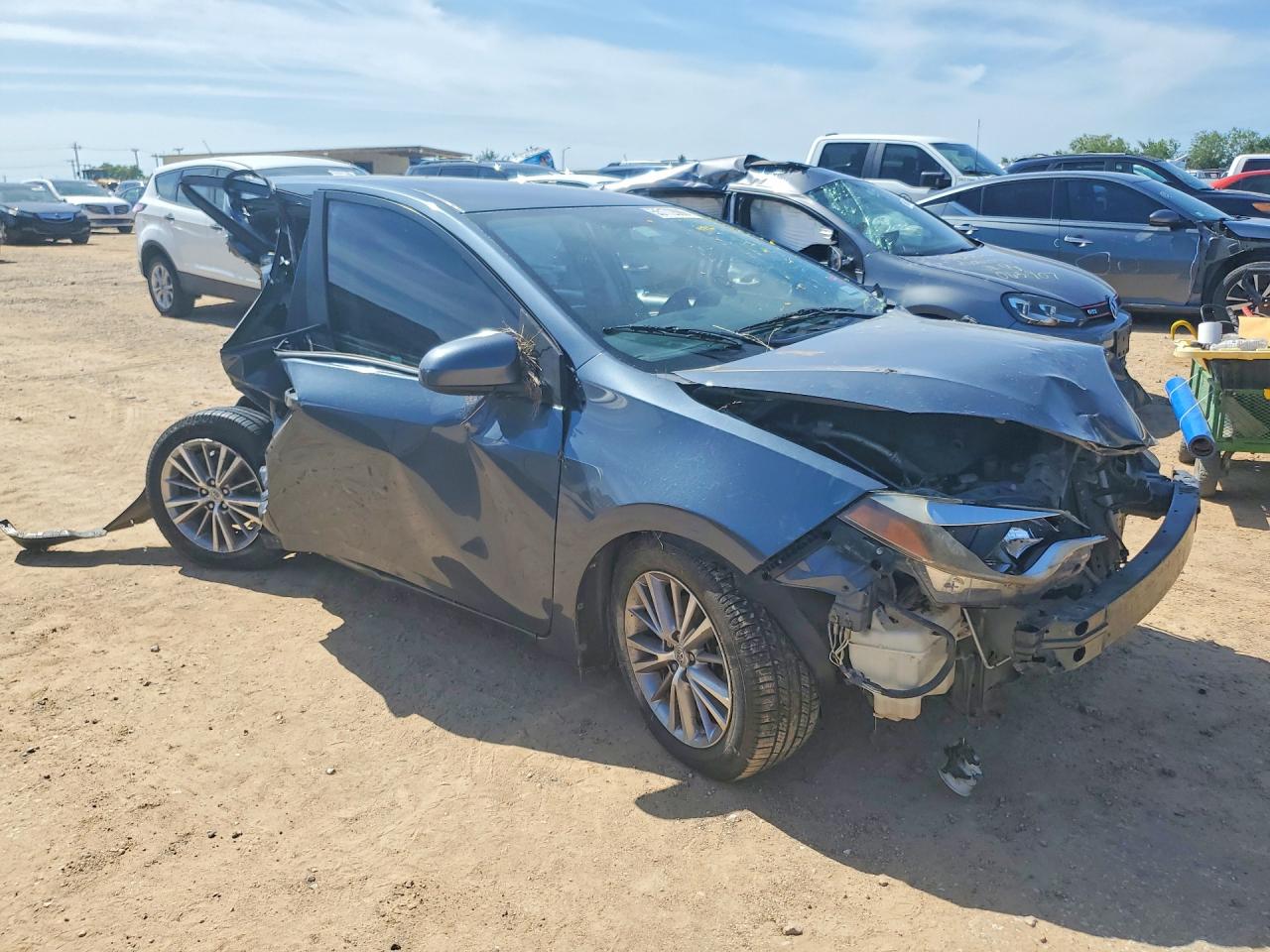 2014 Toyota Corolla Le Plus Gray vin: 2T1BURHE2EC079914