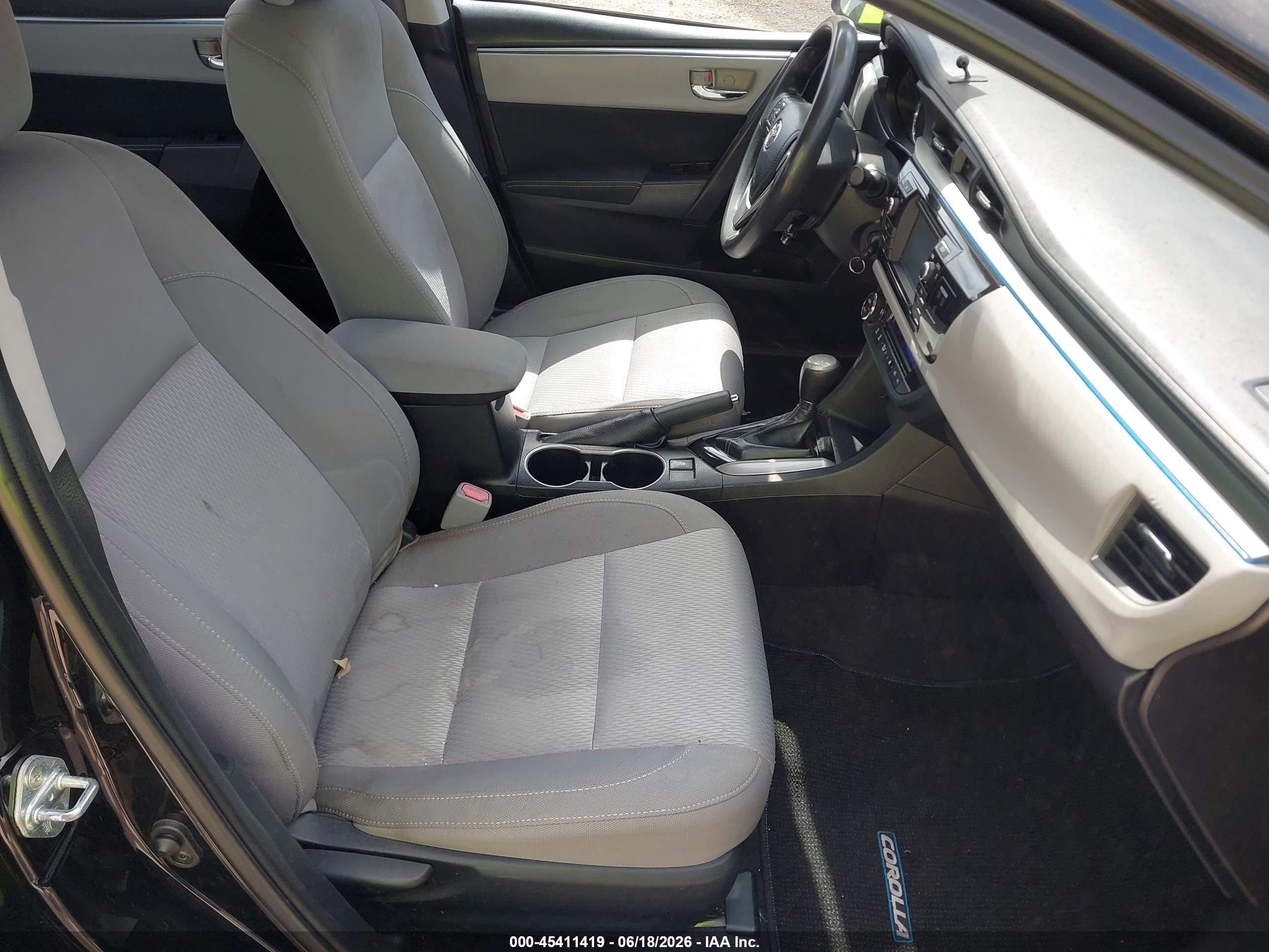 2014 Toyota Corolla Le Black vin: 2T1BURHE2EC080402