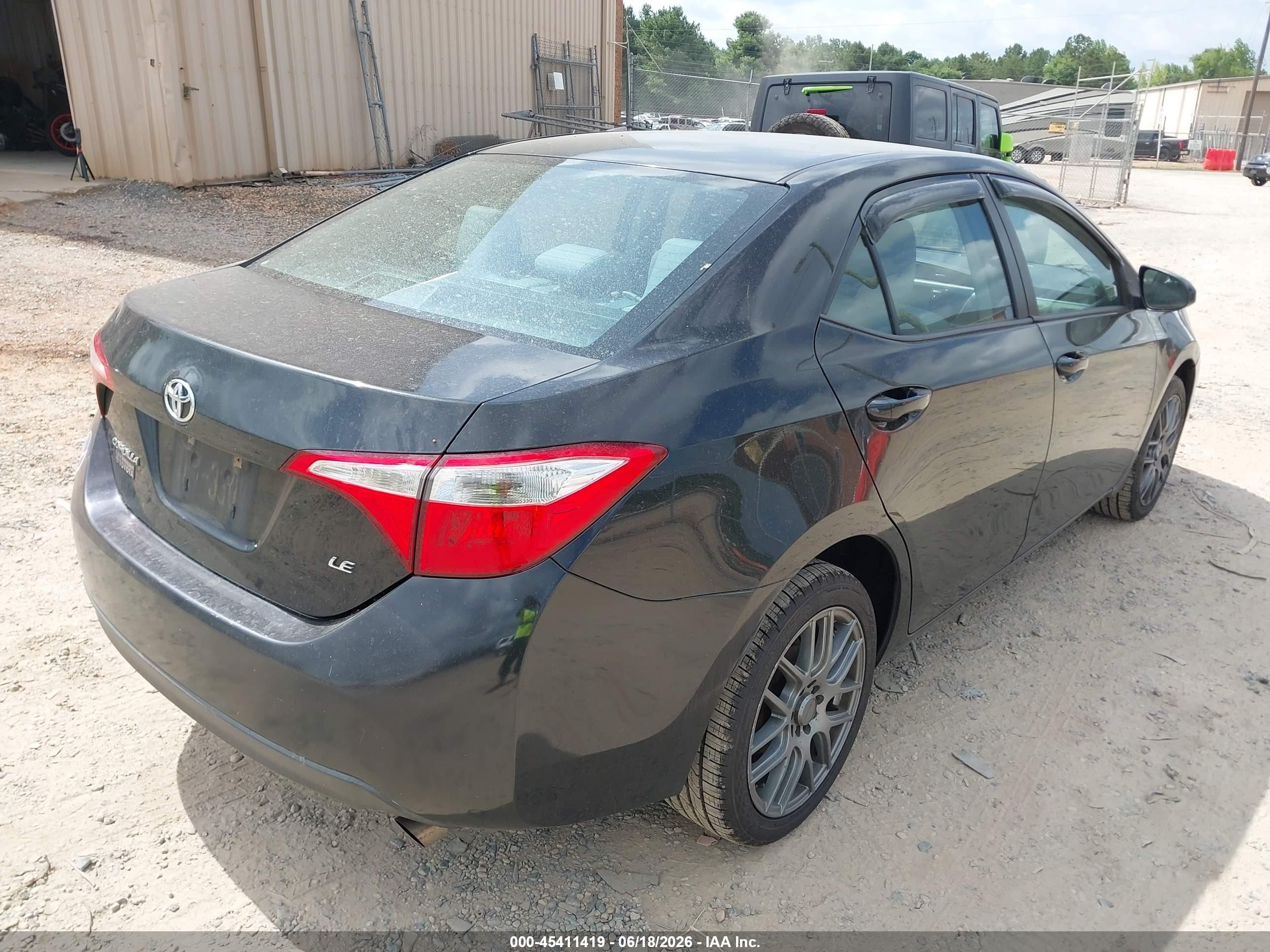 2014 Toyota Corolla Le Black vin: 2T1BURHE2EC080402
