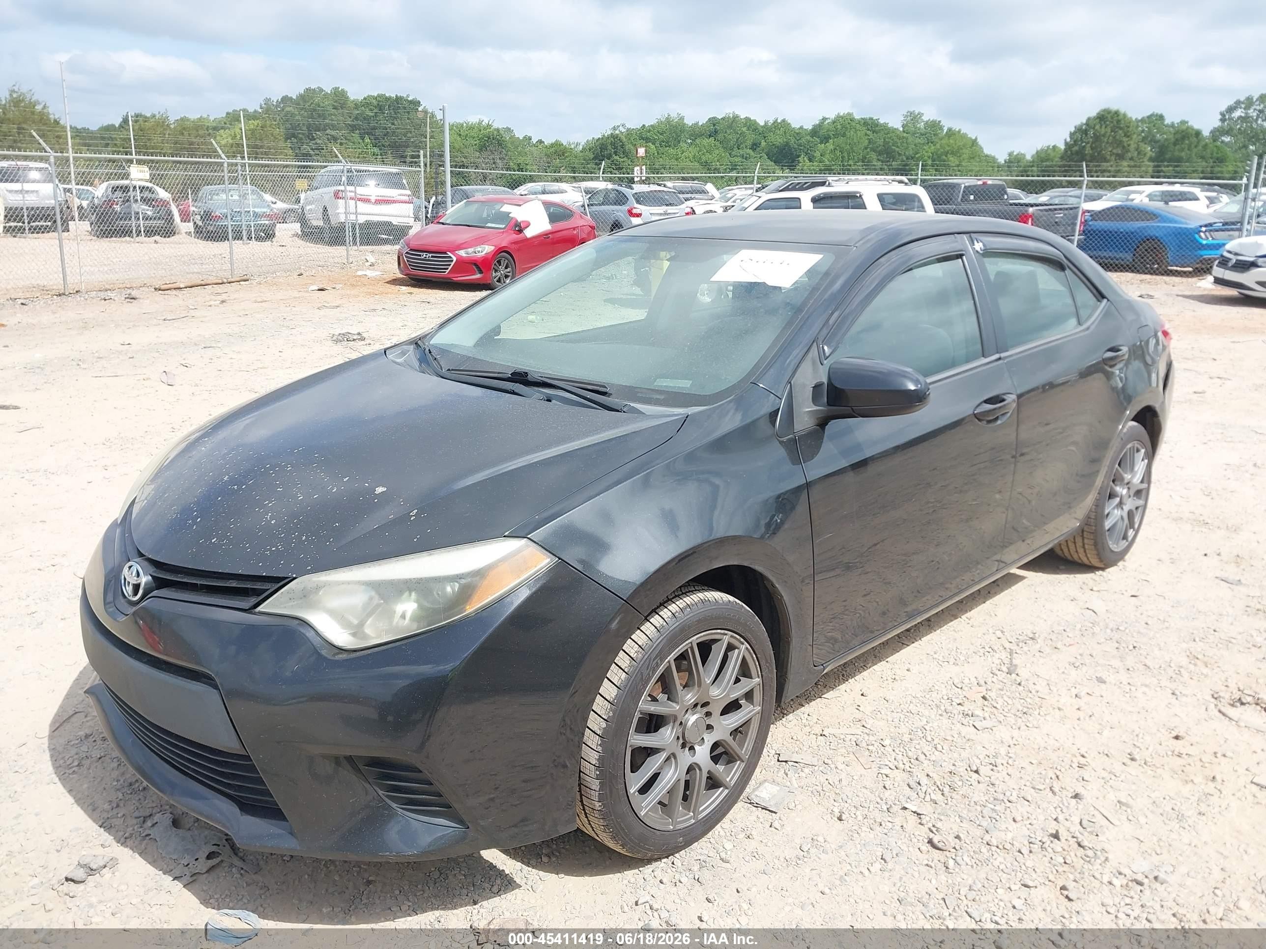 2014 Toyota Corolla Le Black vin: 2T1BURHE2EC080402