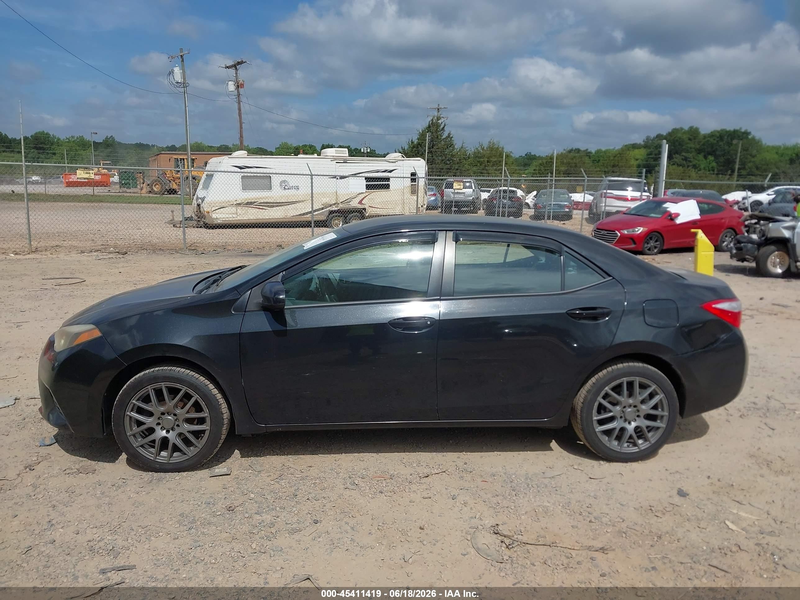 2014 Toyota Corolla Le Black vin: 2T1BURHE2EC080402