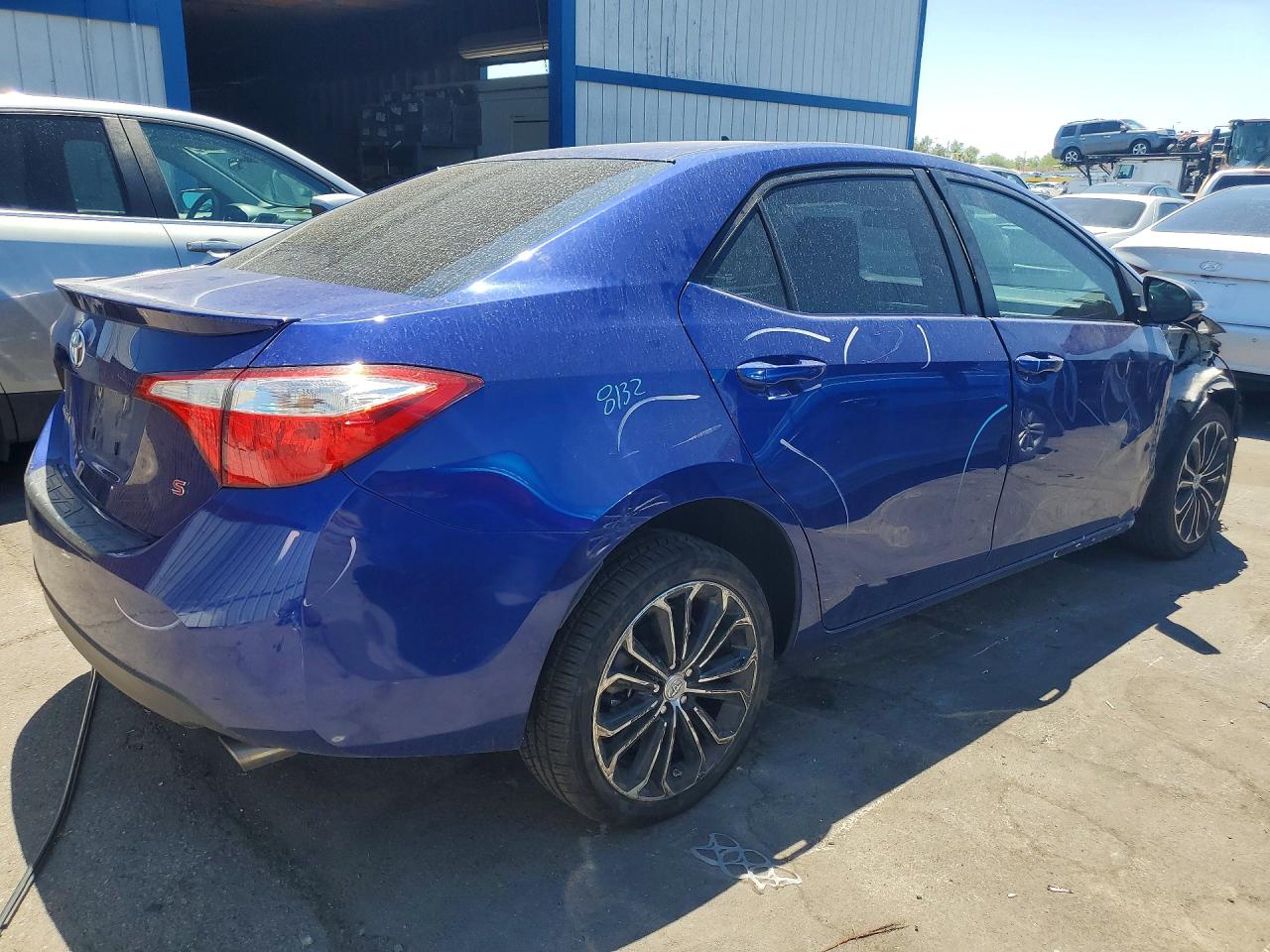 2014 Toyota Corolla S Plus Синий vin: 2T1BURHE2EC091822
