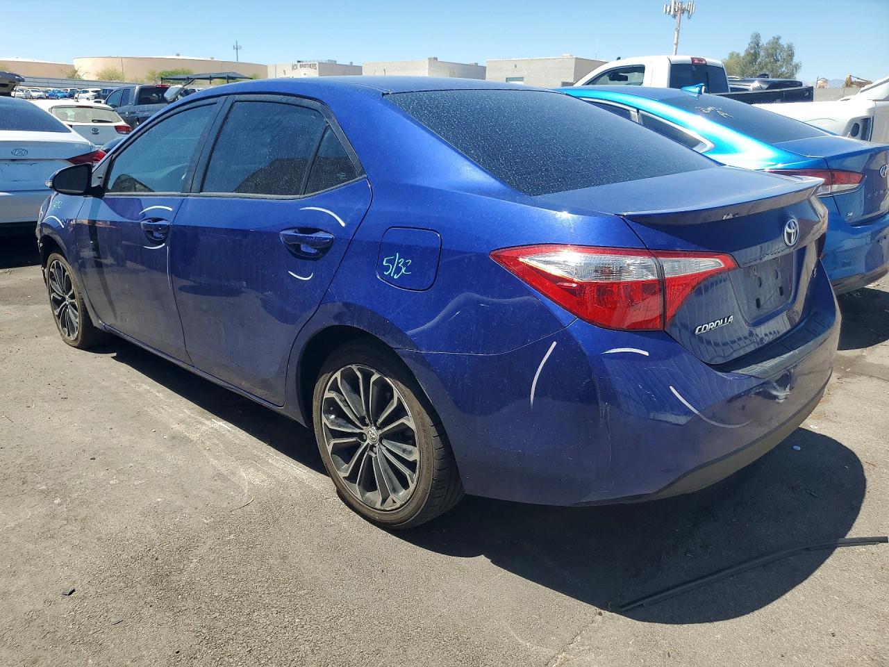 2014 Toyota Corolla S Plus Синий vin: 2T1BURHE2EC091822