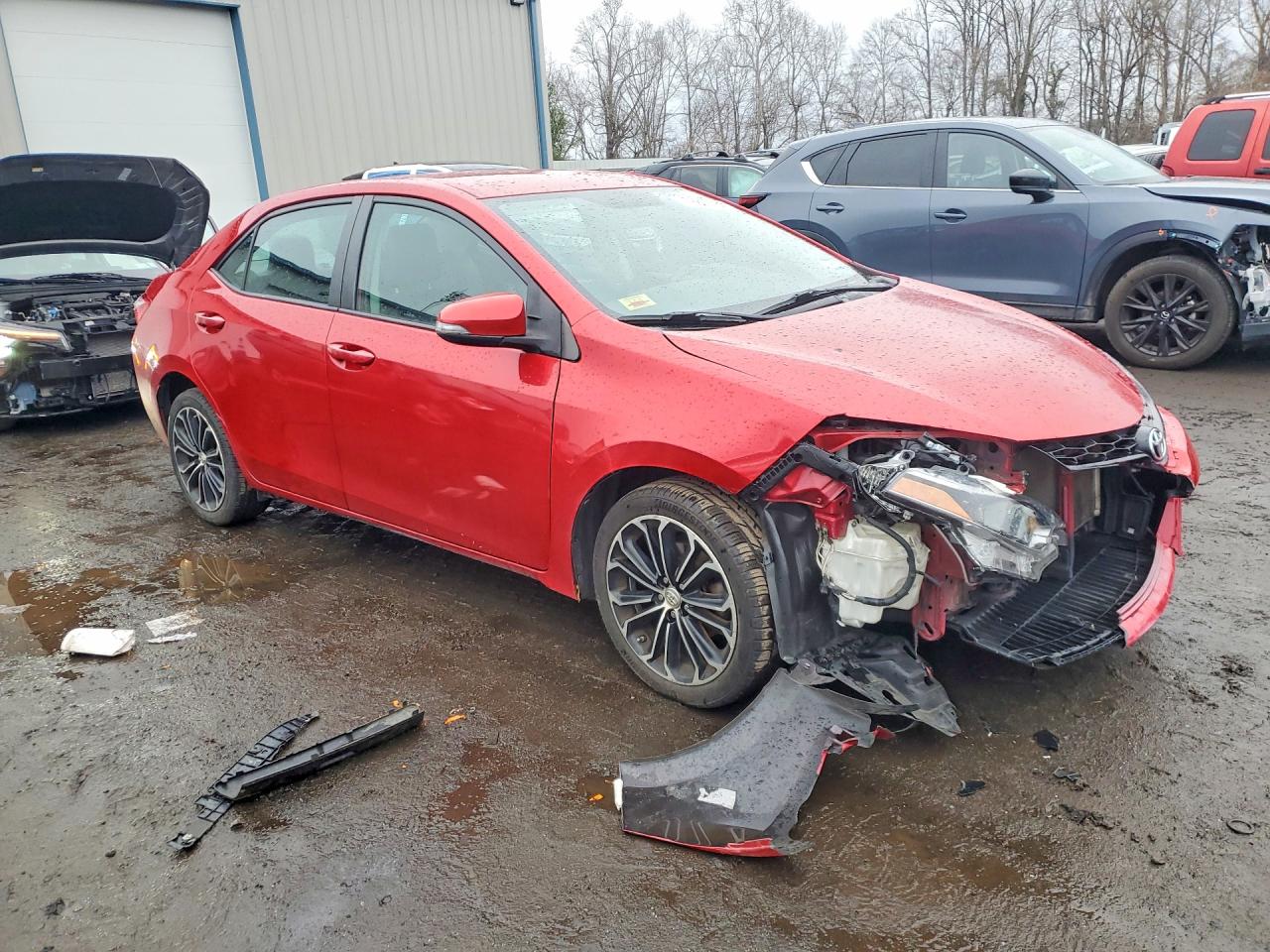 2014 Toyota Corolla S Plus Red vin: 2T1BURHE2EC096163