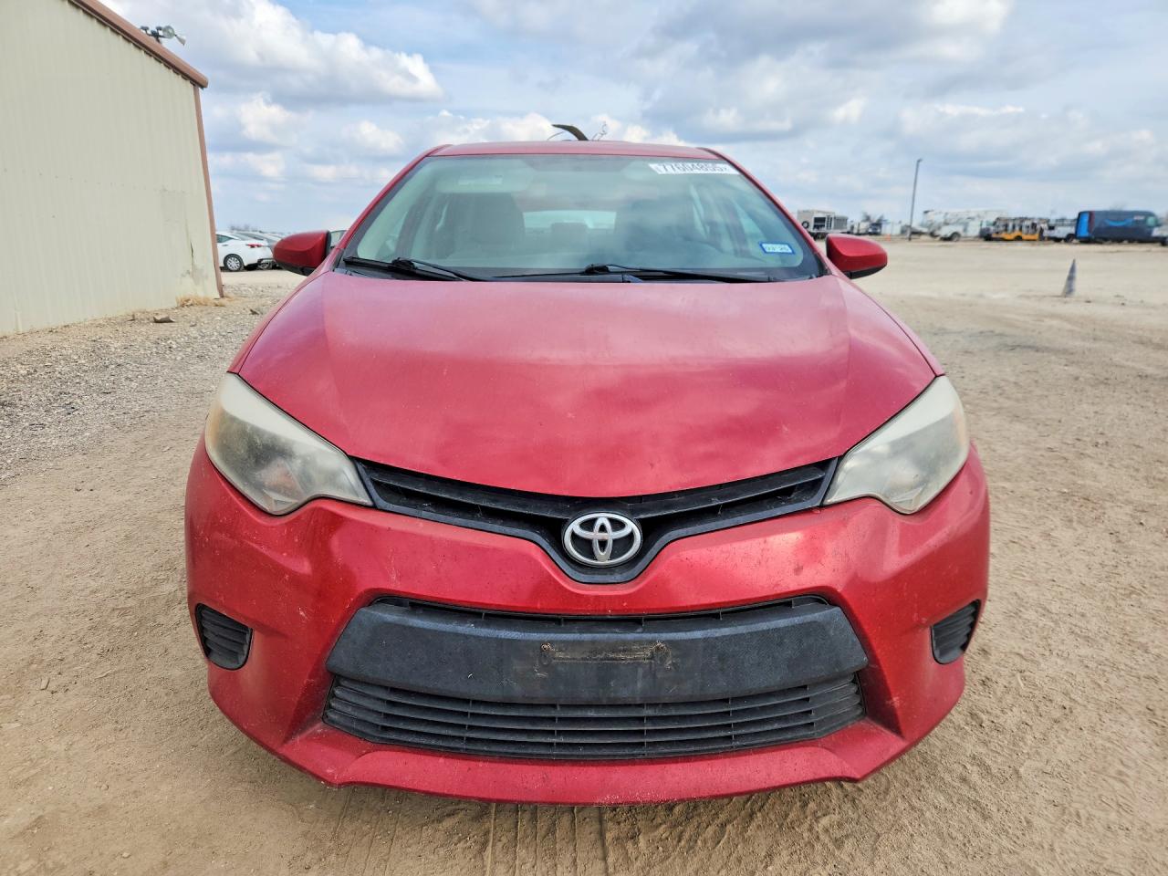 2014 Toyota Corolla L Red vin: 2T1BURHE2EC096440