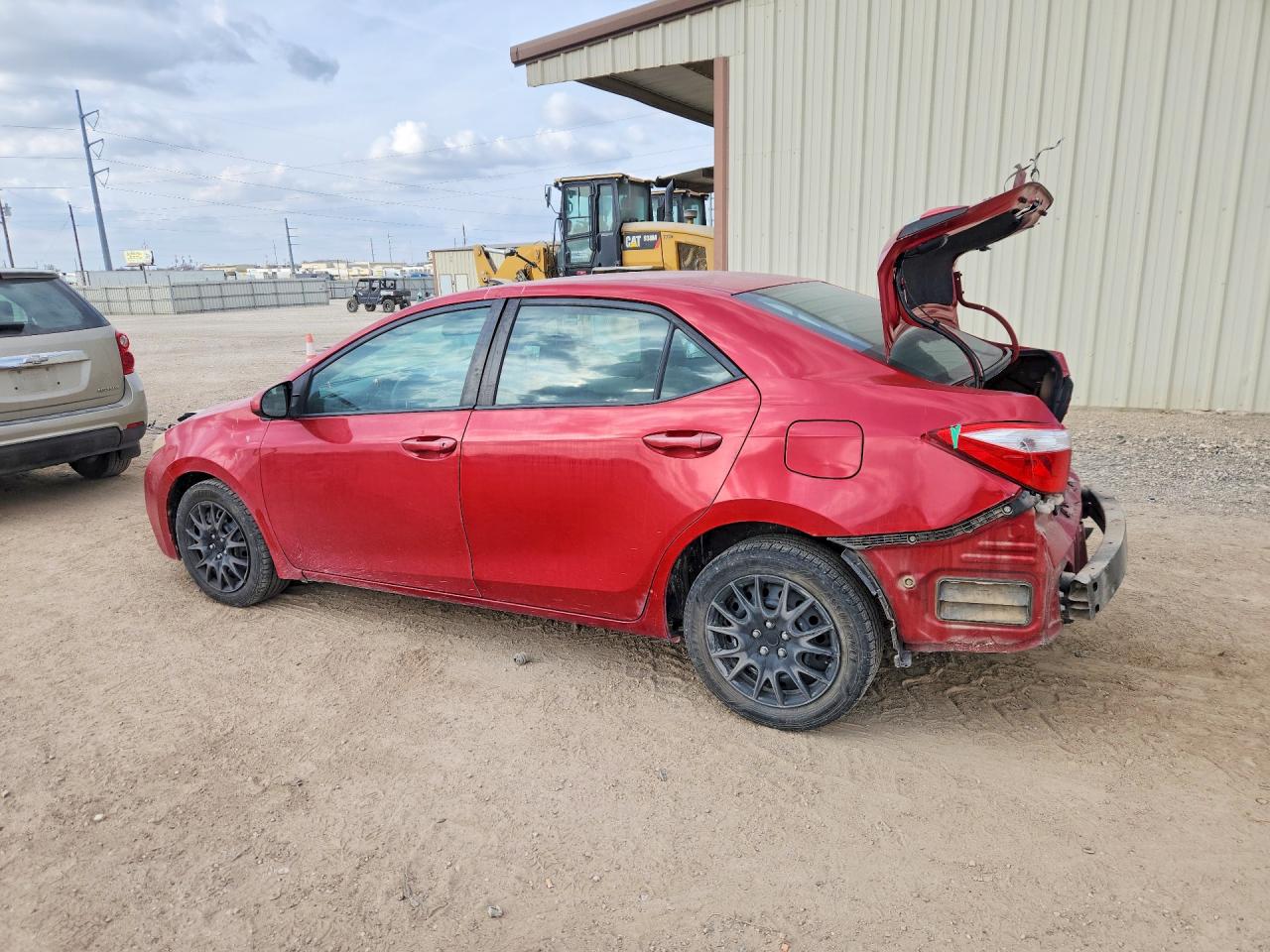 2014 Toyota Corolla L Red vin: 2T1BURHE2EC096440