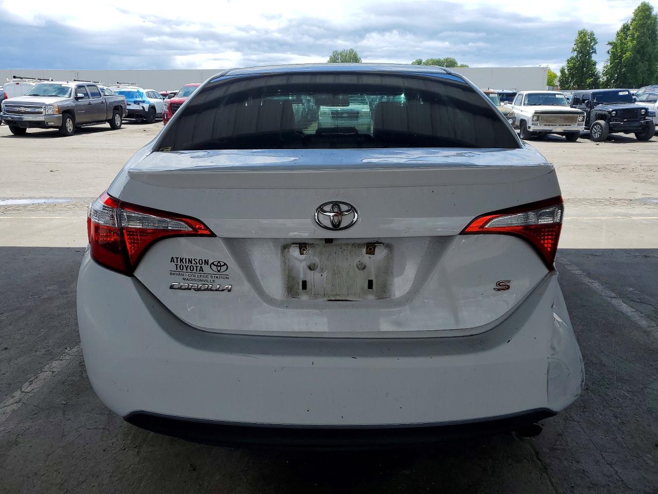 2014 Toyota Corolla S Plus White vin: 2T1BURHE2EC108635