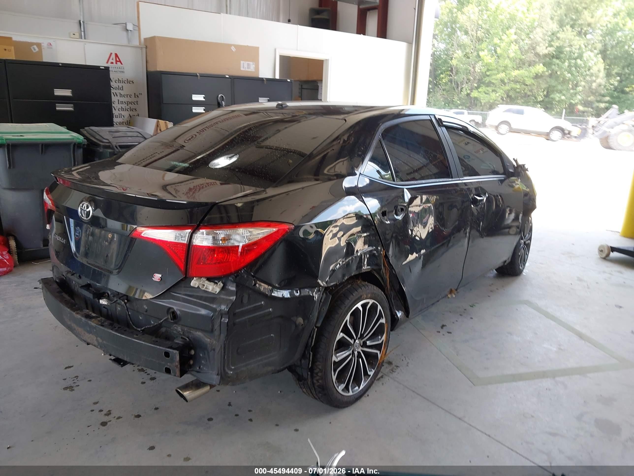 2014 Toyota Corolla S Premium Black vin: 2T1BURHE2EC109932