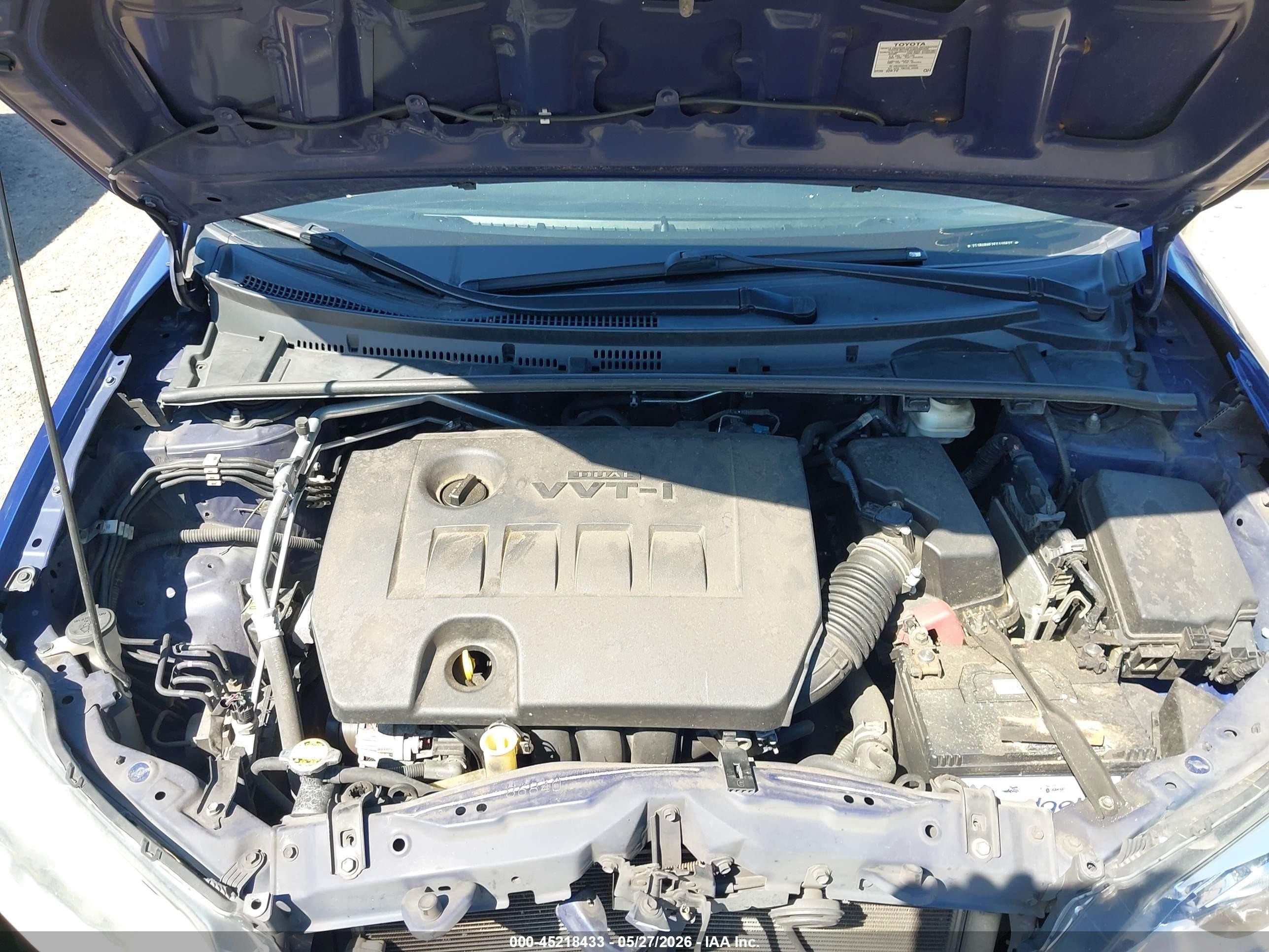 2014 Toyota Corolla S Premium Blue vin: 2T1BURHE2EC110627