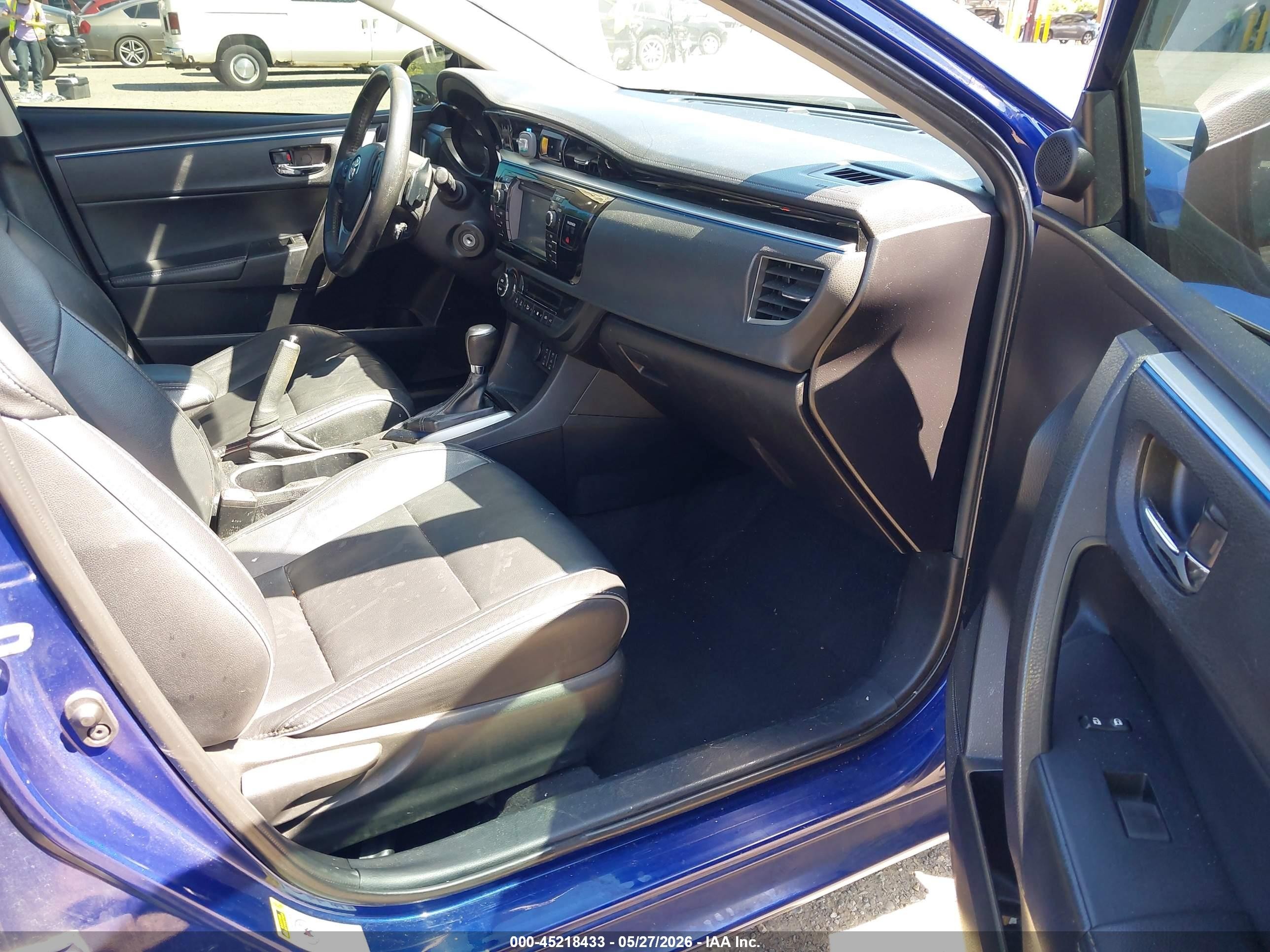 2014 Toyota Corolla S Premium Blue vin: 2T1BURHE2EC110627