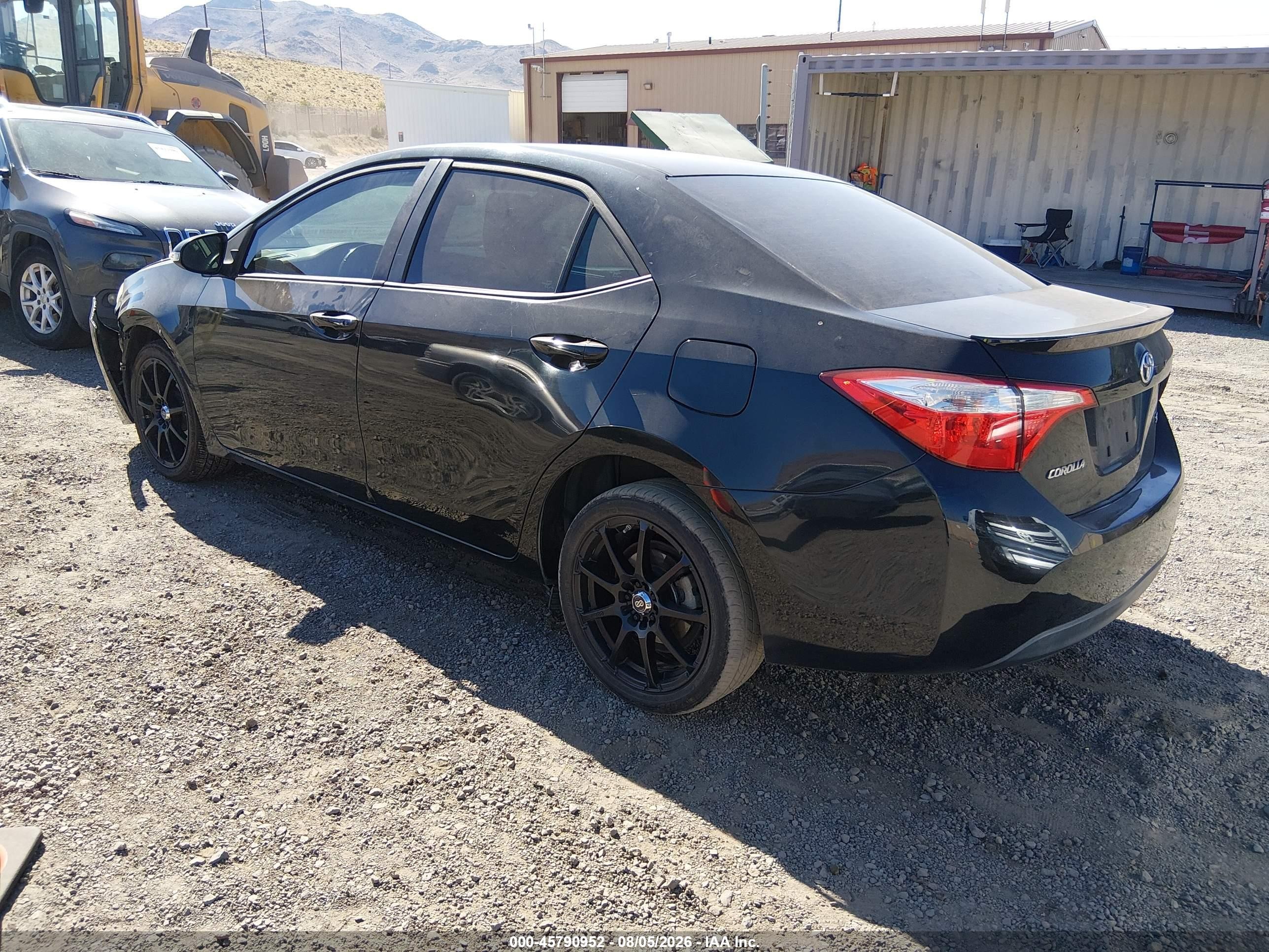 2014 Toyota Corolla S Plus Black vin: 2T1BURHE2EC111633