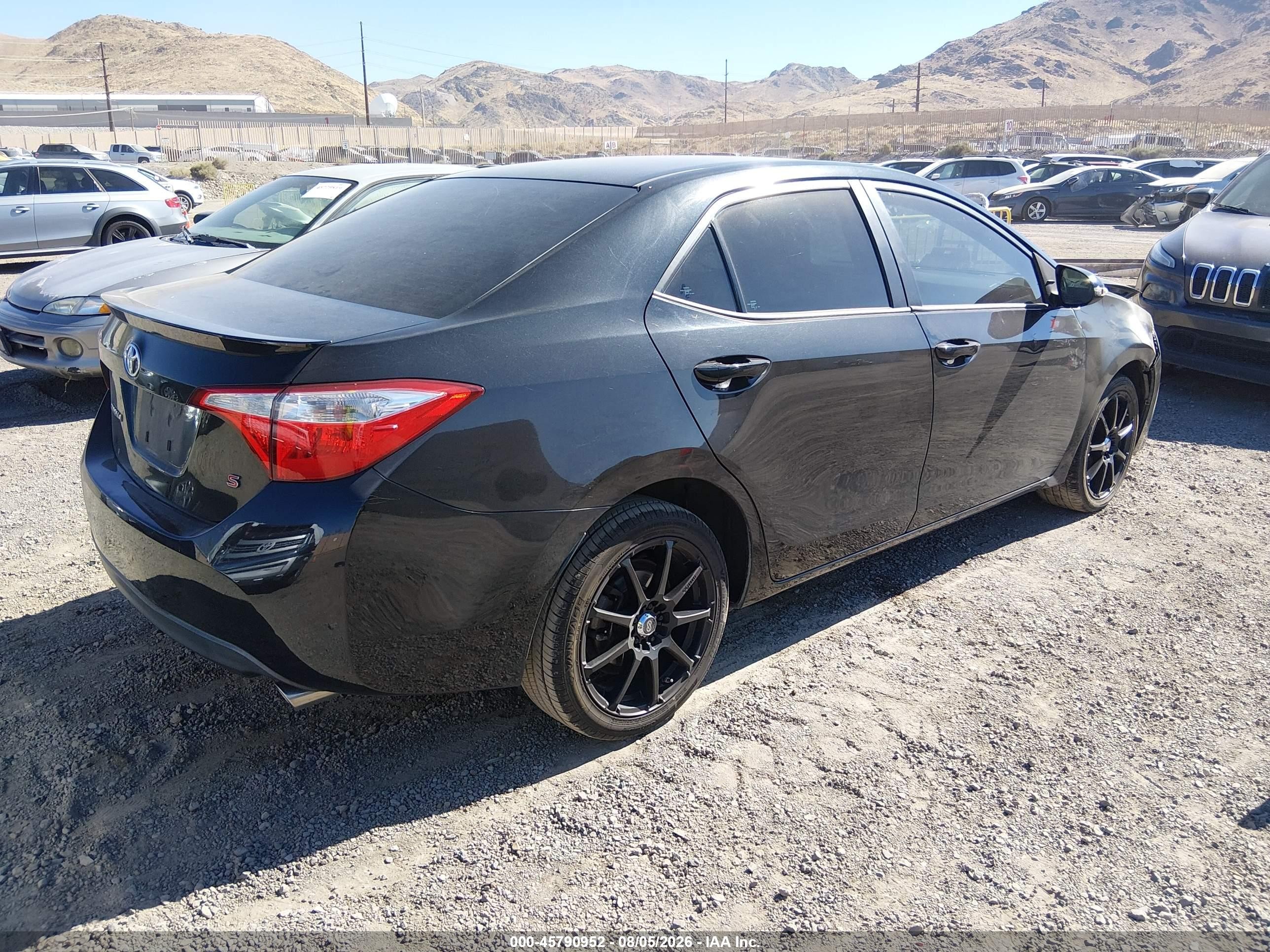 2014 Toyota Corolla S Plus Black vin: 2T1BURHE2EC111633