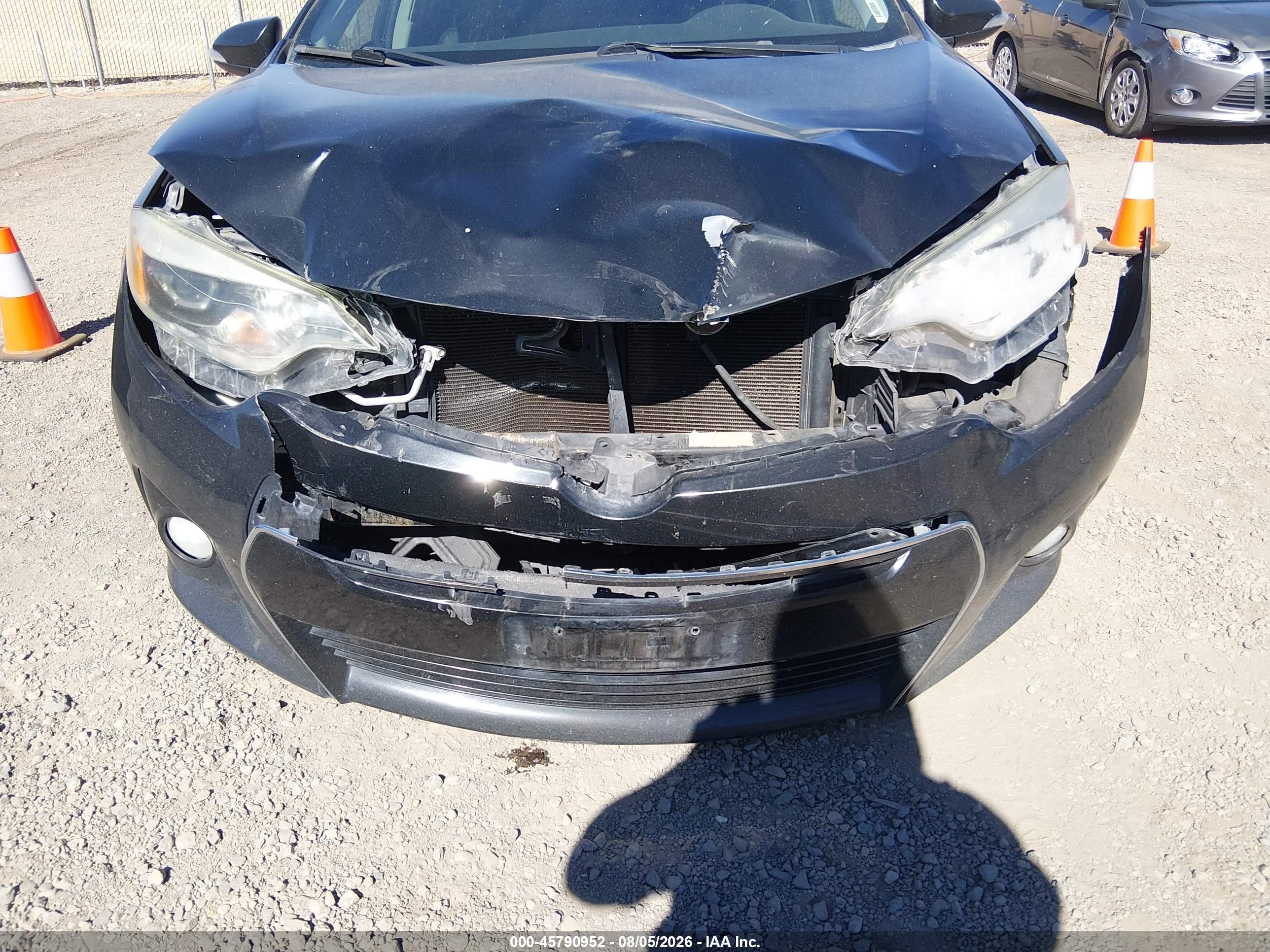 2014 Toyota Corolla S Plus Black vin: 2T1BURHE2EC111633