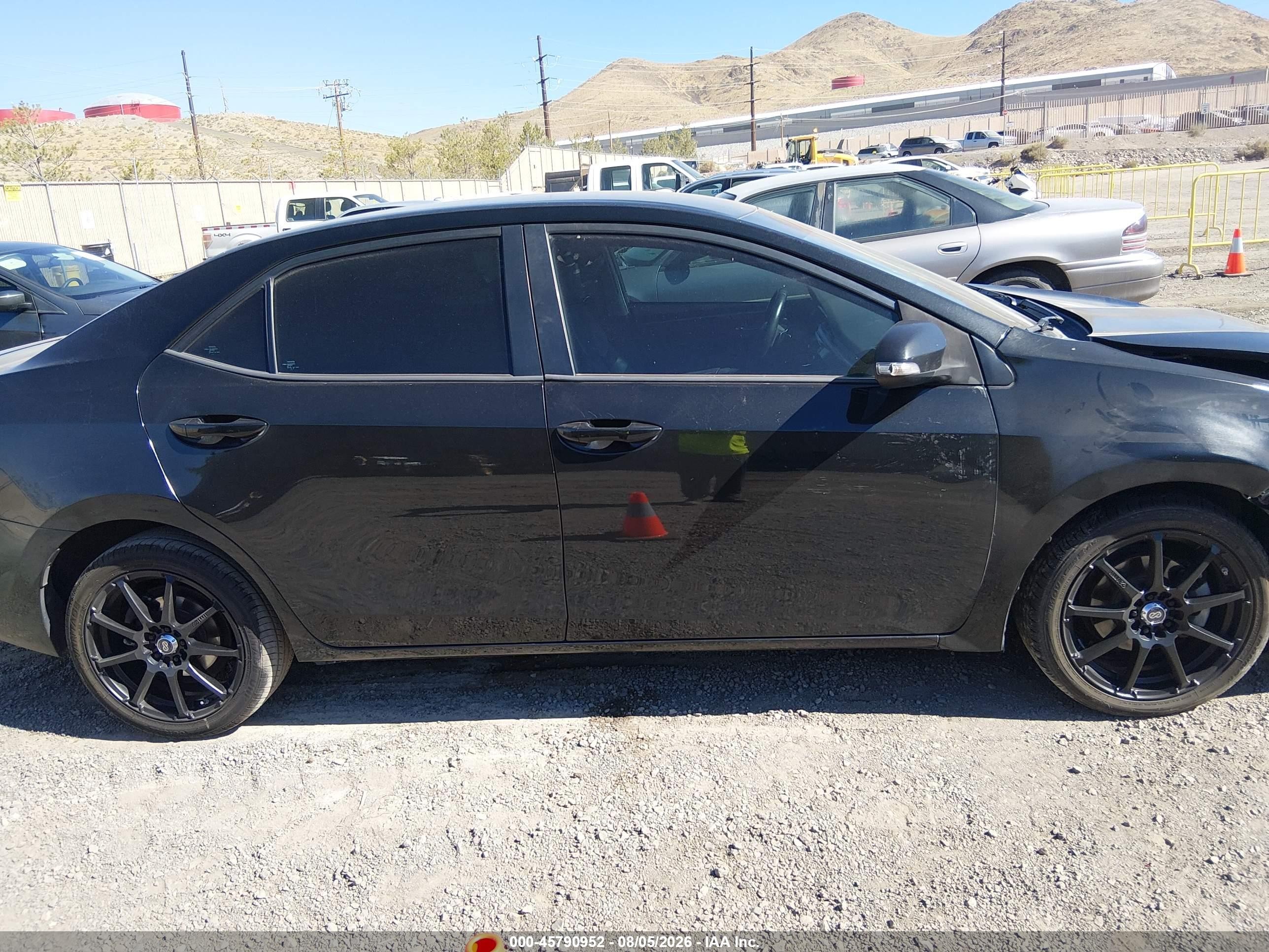 2014 Toyota Corolla S Plus Black vin: 2T1BURHE2EC111633