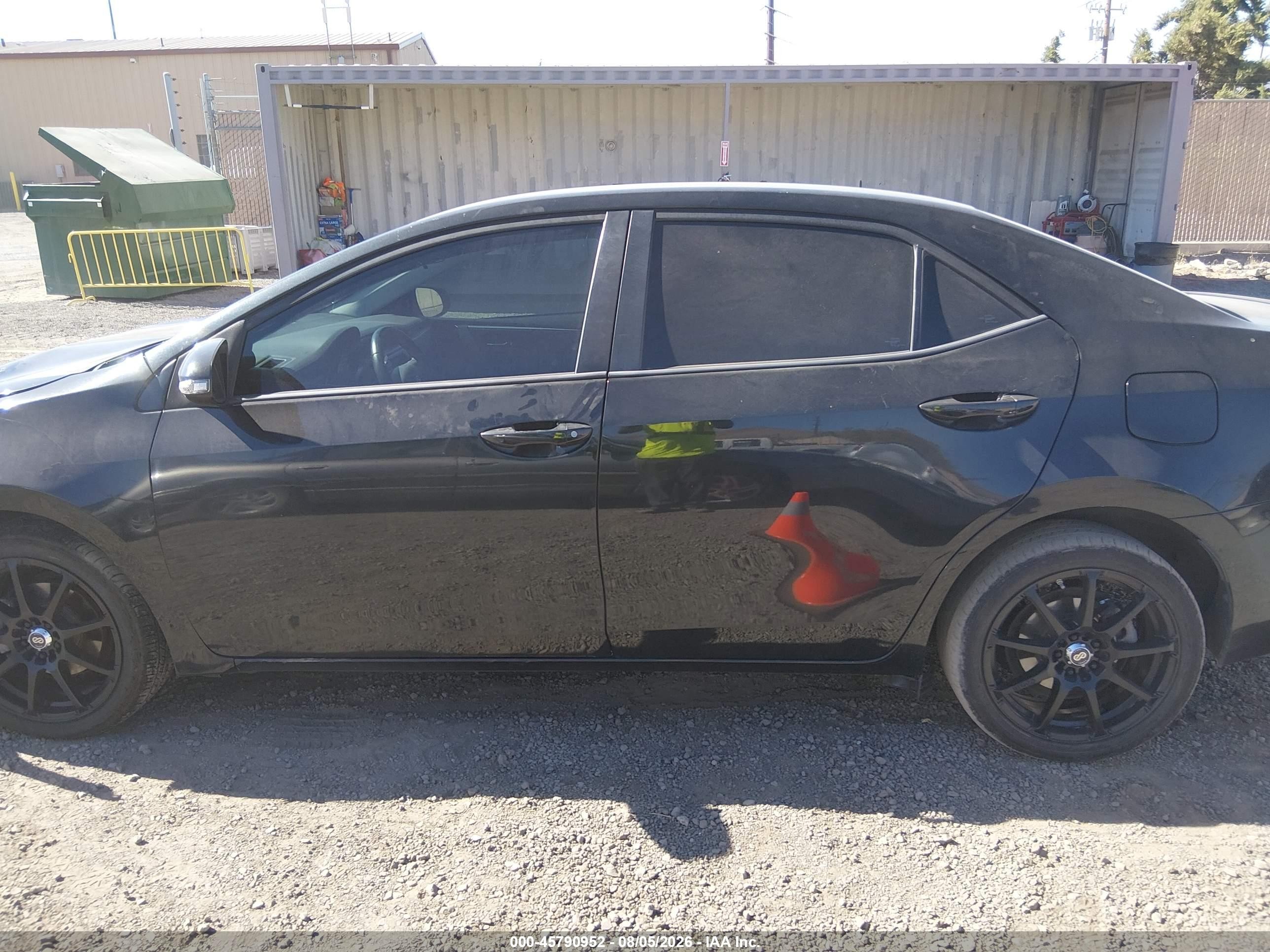 2014 Toyota Corolla S Plus Black vin: 2T1BURHE2EC111633