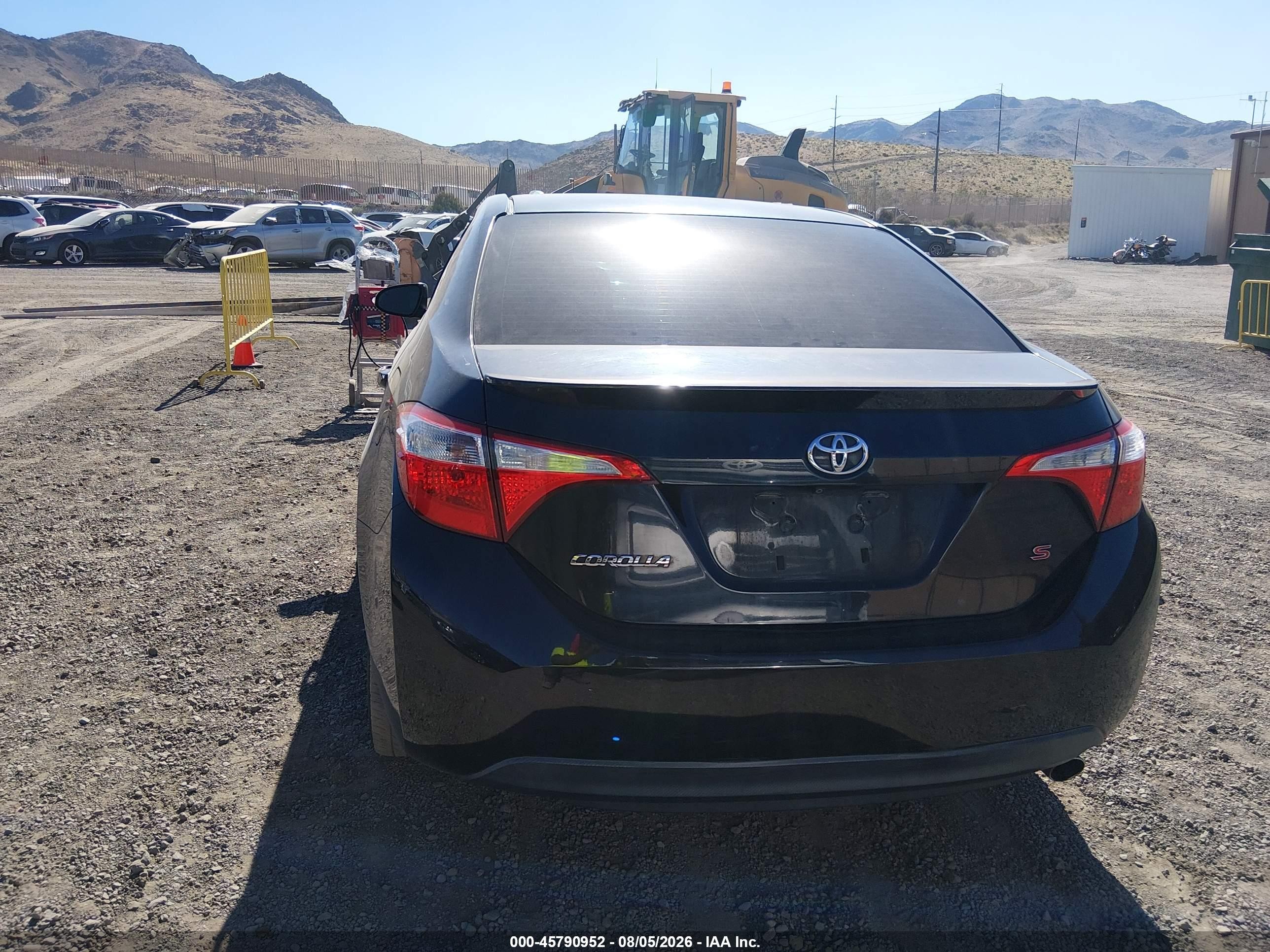 2014 Toyota Corolla S Plus Black vin: 2T1BURHE2EC111633