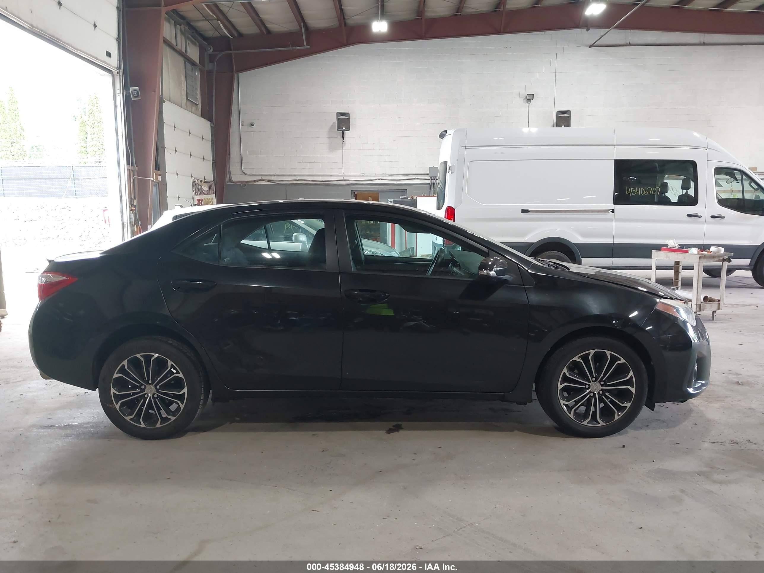 2014 Toyota Corolla S Plus Black vin: 2T1BURHE2EC127444