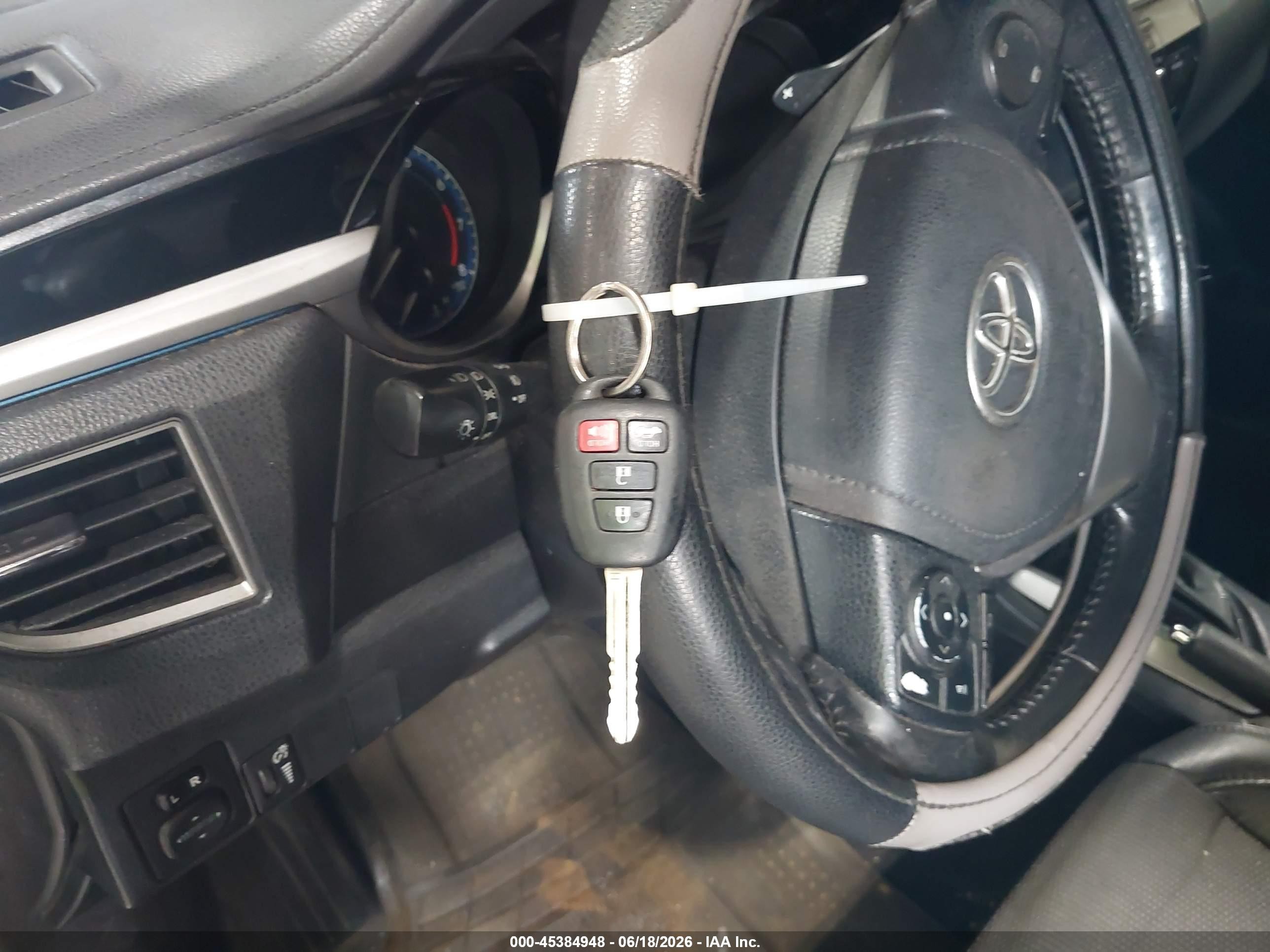 2014 Toyota Corolla S Plus Black vin: 2T1BURHE2EC127444