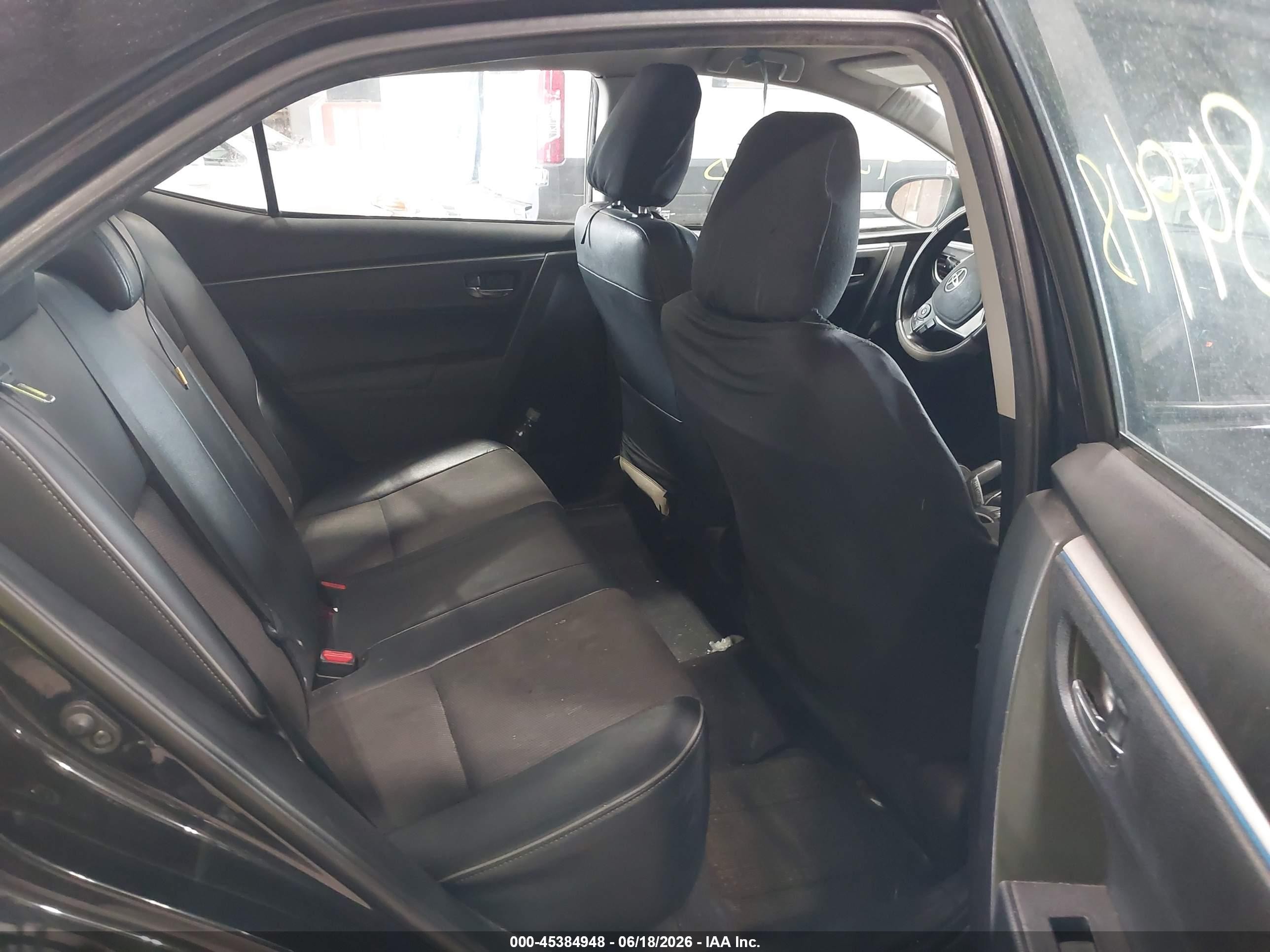 2014 Toyota Corolla S Plus Black vin: 2T1BURHE2EC127444