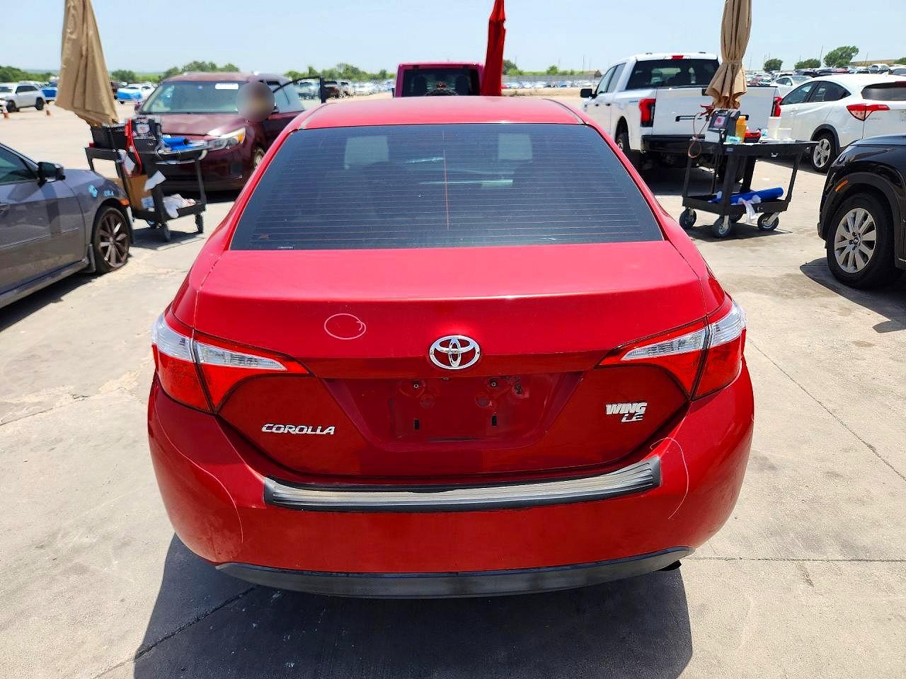 2014 Toyota Corolla Le Red vin: 2T1BURHE2EC130845