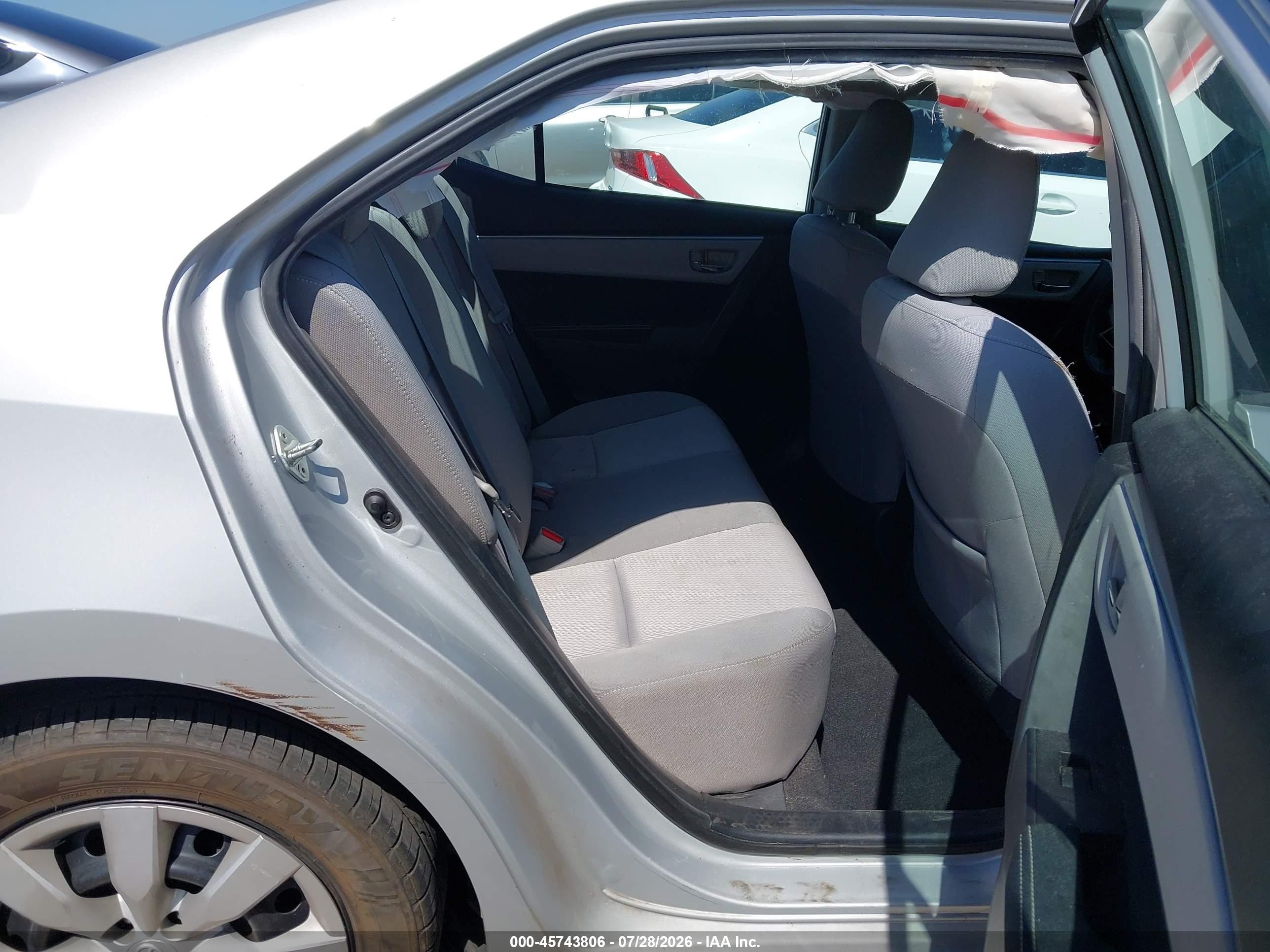 2014 Toyota Corolla Le White vin: 2T1BURHE2EC137438