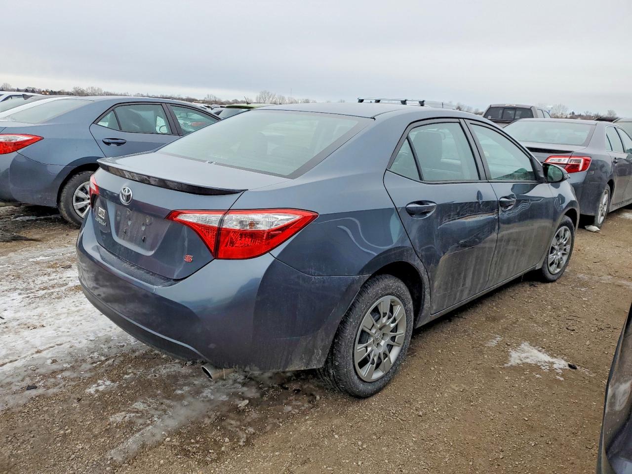 2014 Toyota Corolla L Gray vin: 2T1BURHE2EC143353