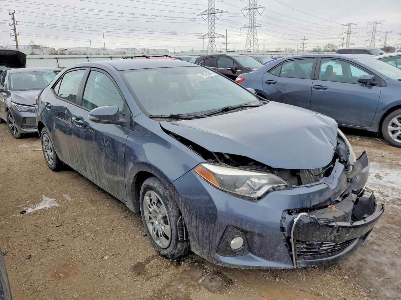 2014 Toyota Corolla L Gray vin: 2T1BURHE2EC143353