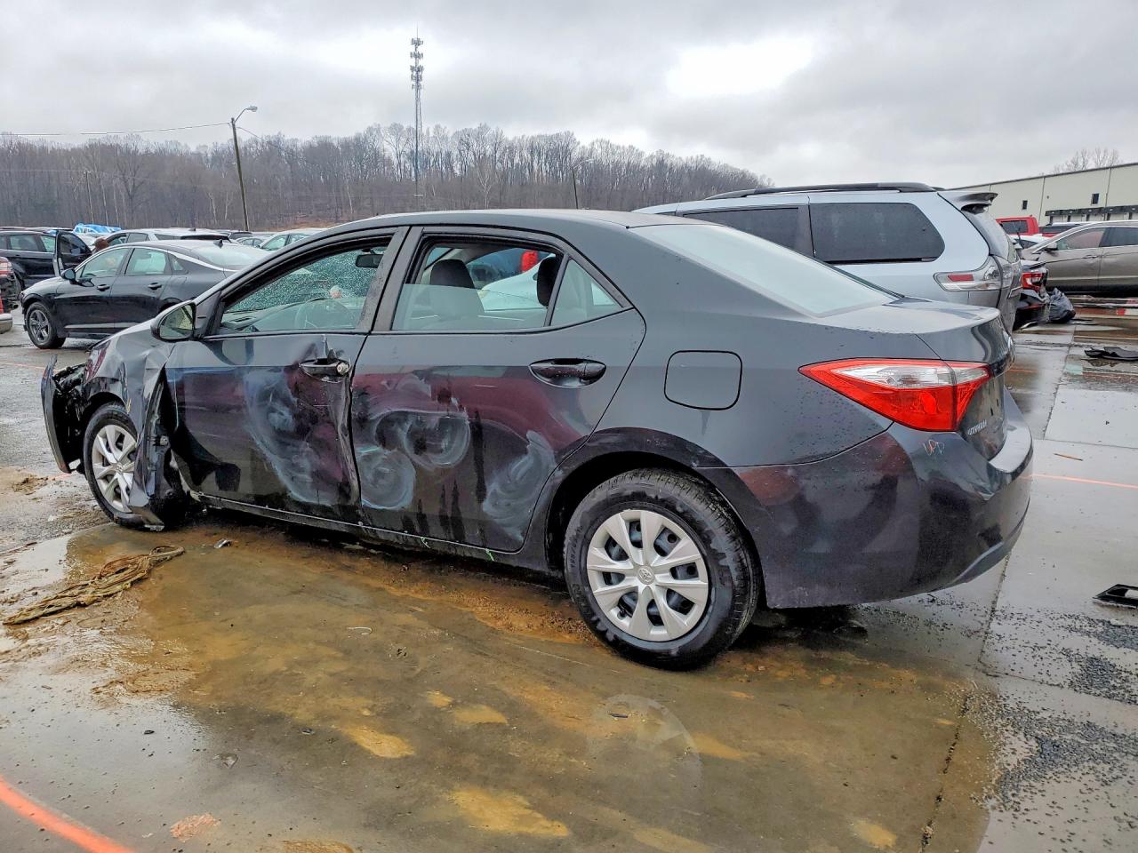 2014 Toyota Corolla L Черный vin: 2T1BURHE2EC152506