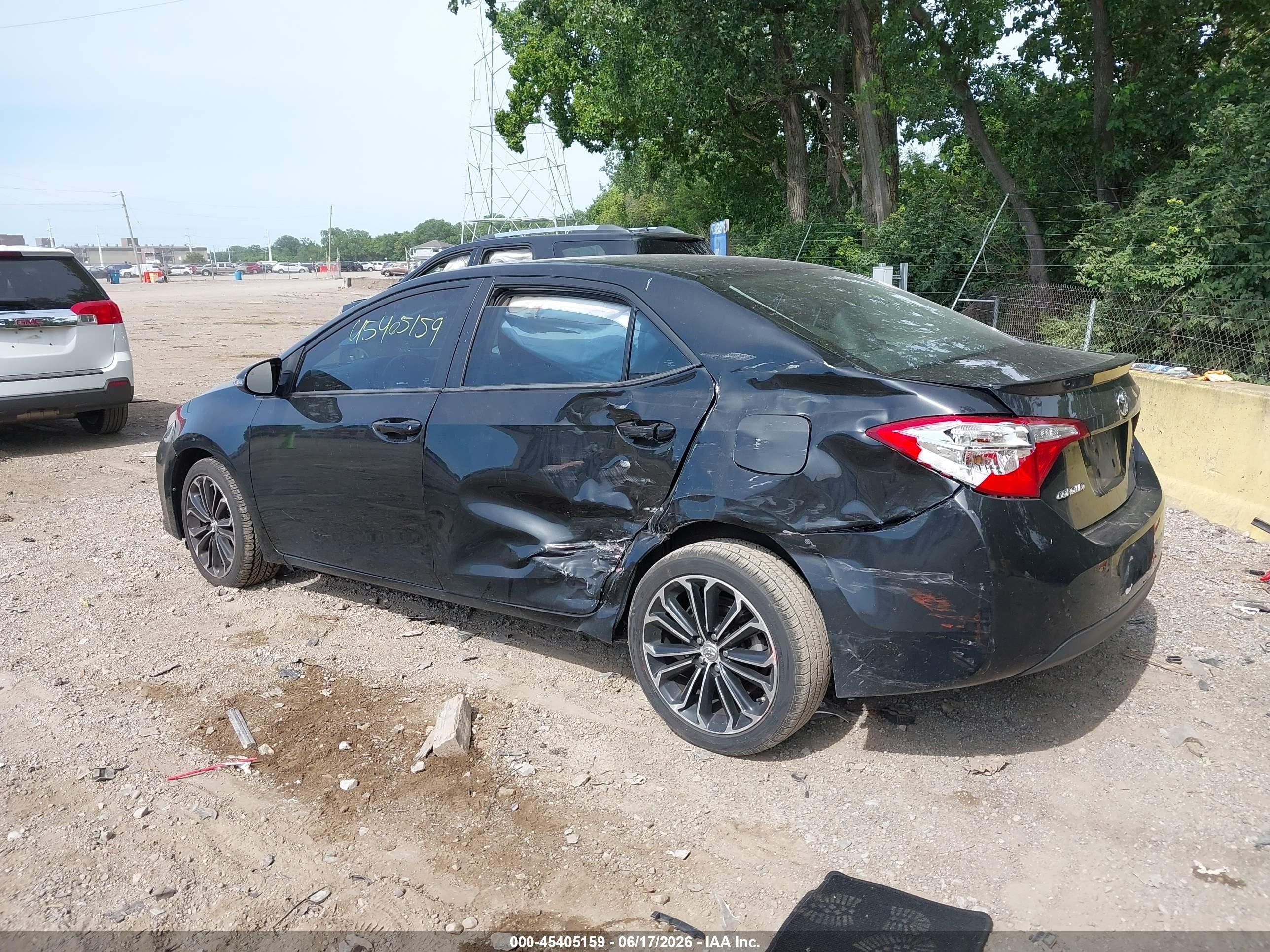 2014 Toyota Corolla S Plus Black vin: 2T1BURHE2EC160007
