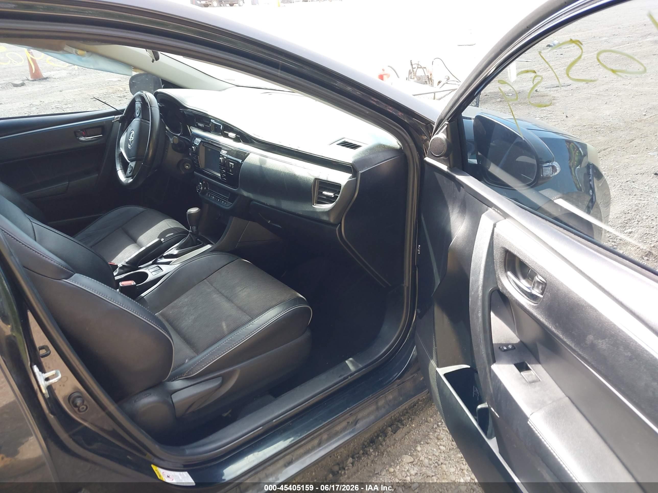 2014 Toyota Corolla S Plus Black vin: 2T1BURHE2EC160007