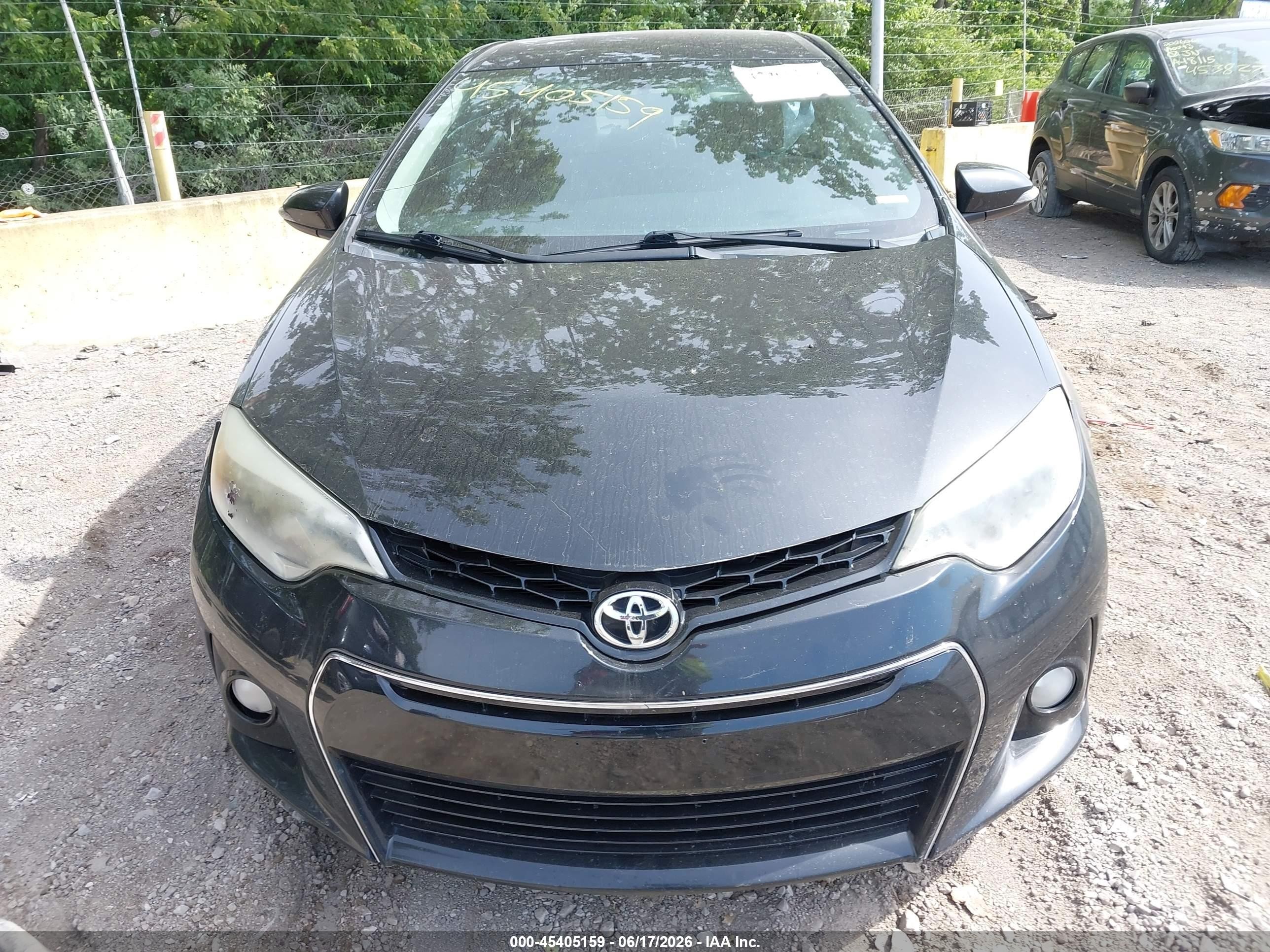 2014 Toyota Corolla S Plus Black vin: 2T1BURHE2EC160007