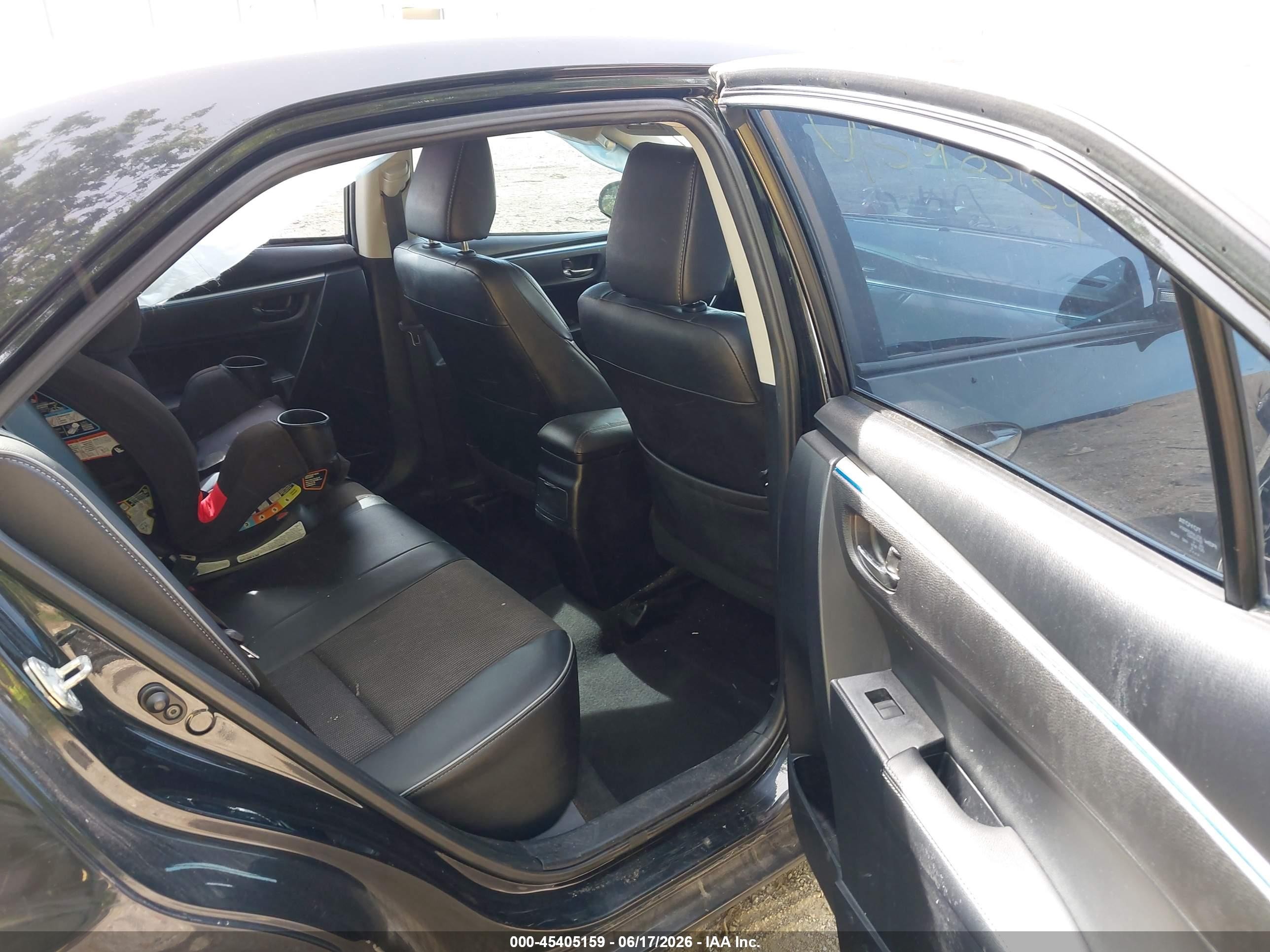 2014 Toyota Corolla S Plus Black vin: 2T1BURHE2EC160007