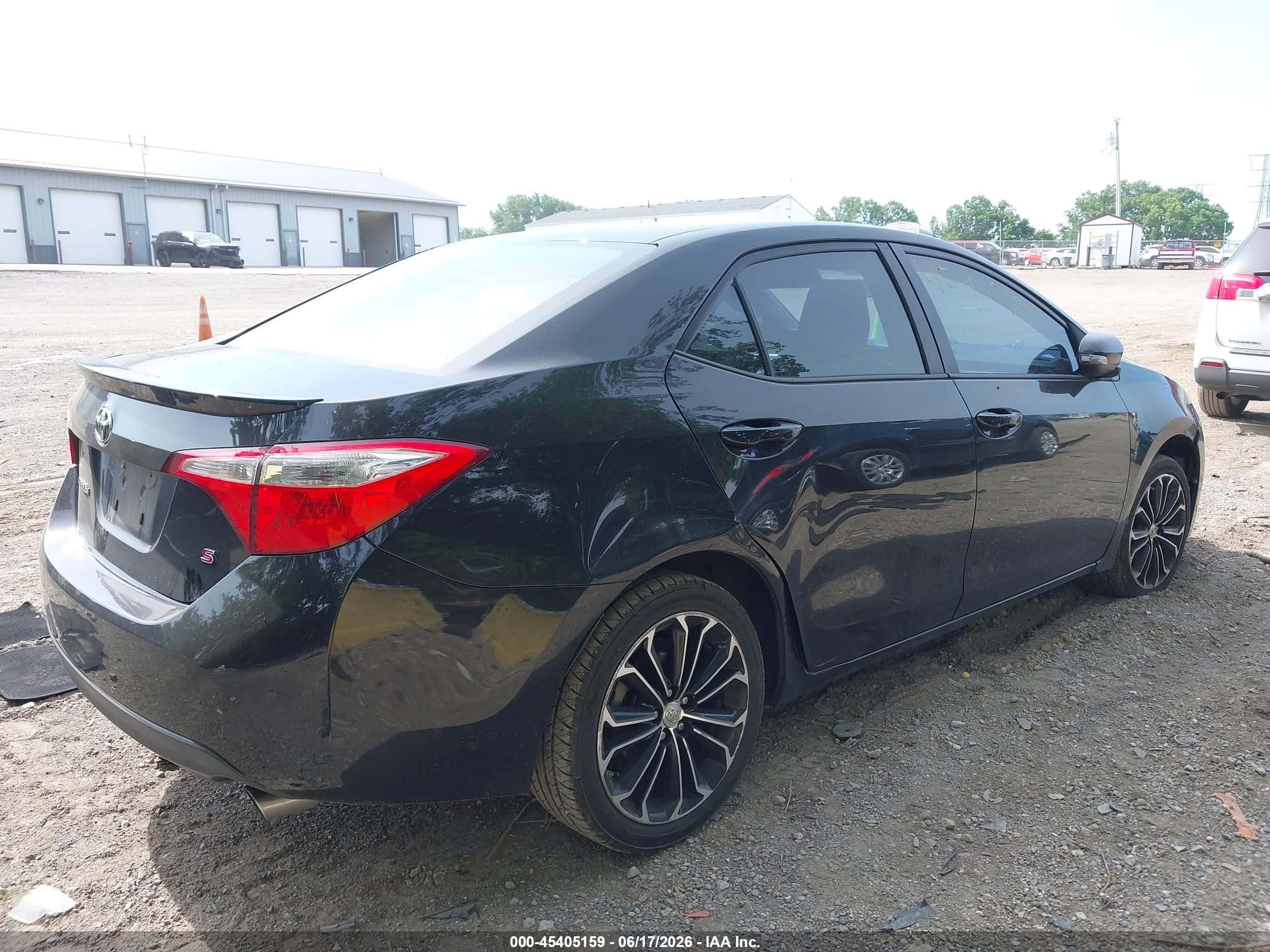 2014 Toyota Corolla S Plus Black vin: 2T1BURHE2EC160007