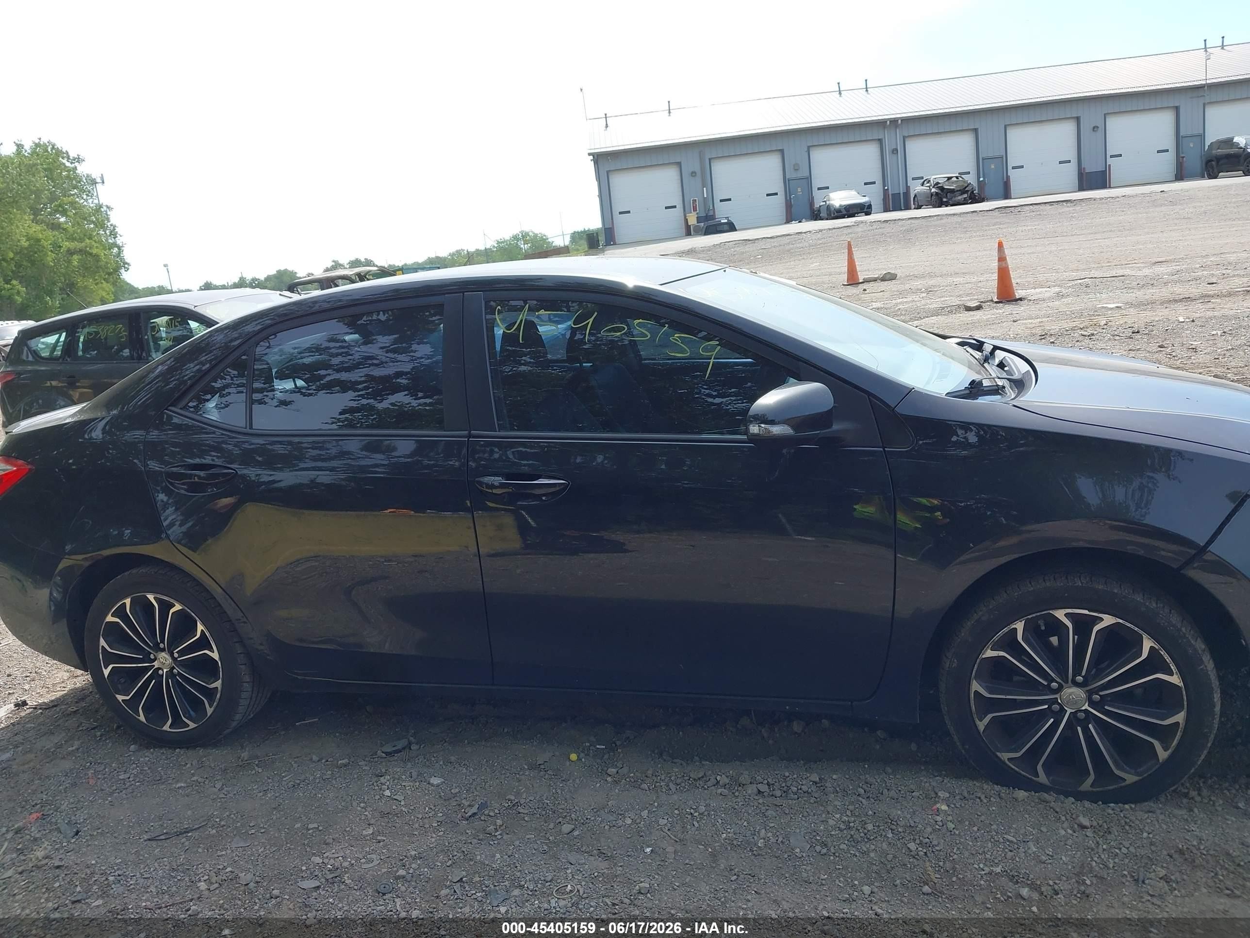 2014 Toyota Corolla S Plus Black vin: 2T1BURHE2EC160007