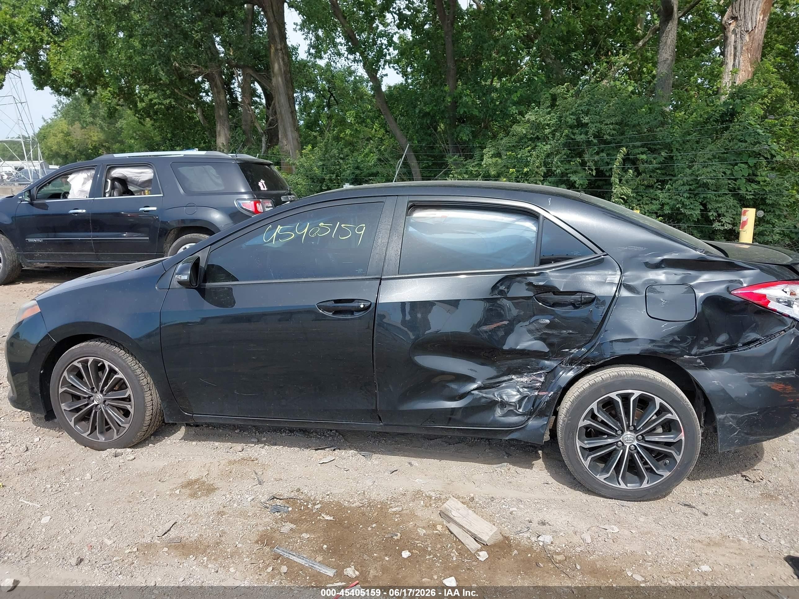 2014 Toyota Corolla S Plus Black vin: 2T1BURHE2EC160007