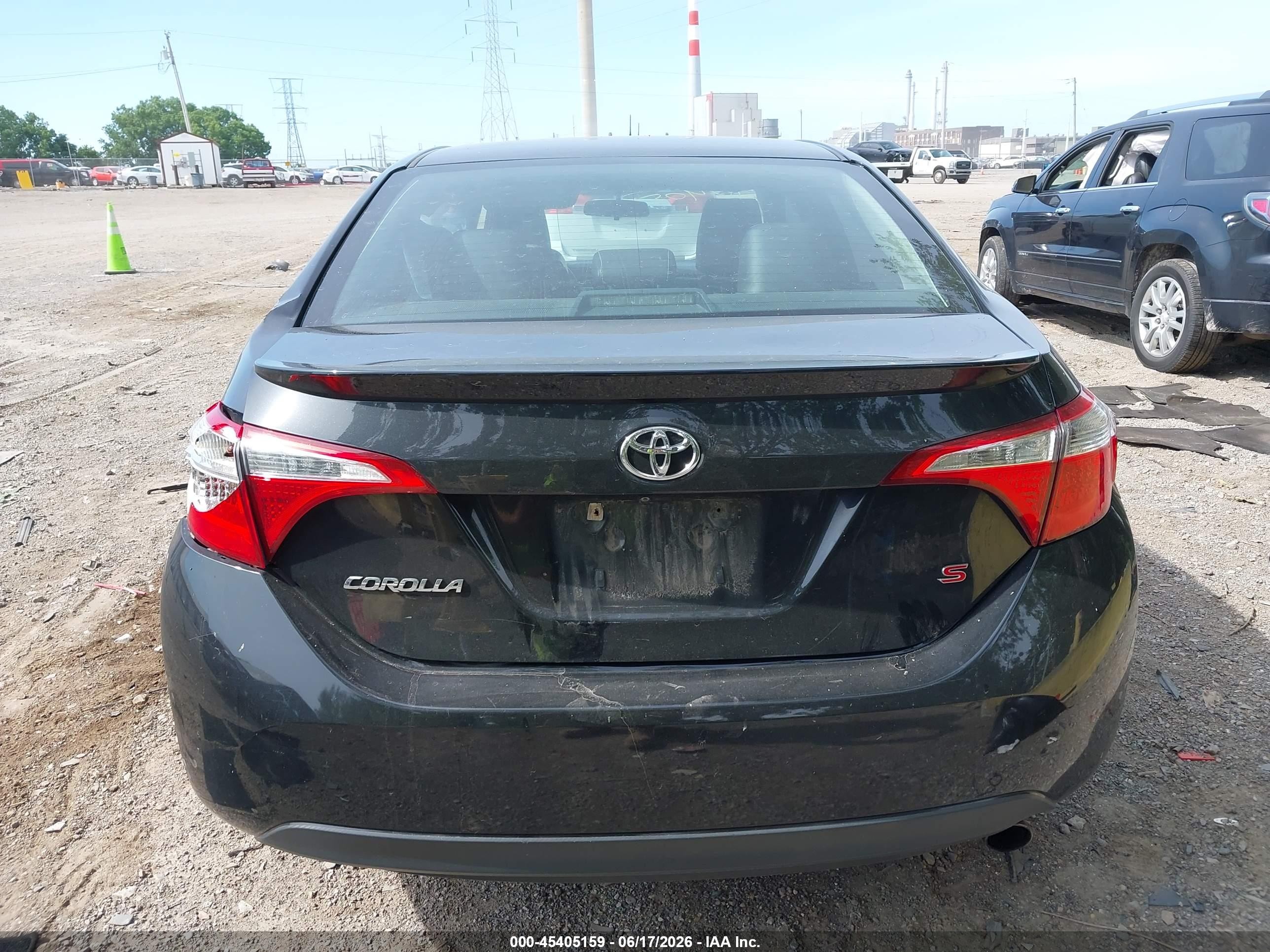 2014 Toyota Corolla S Plus Black vin: 2T1BURHE2EC160007