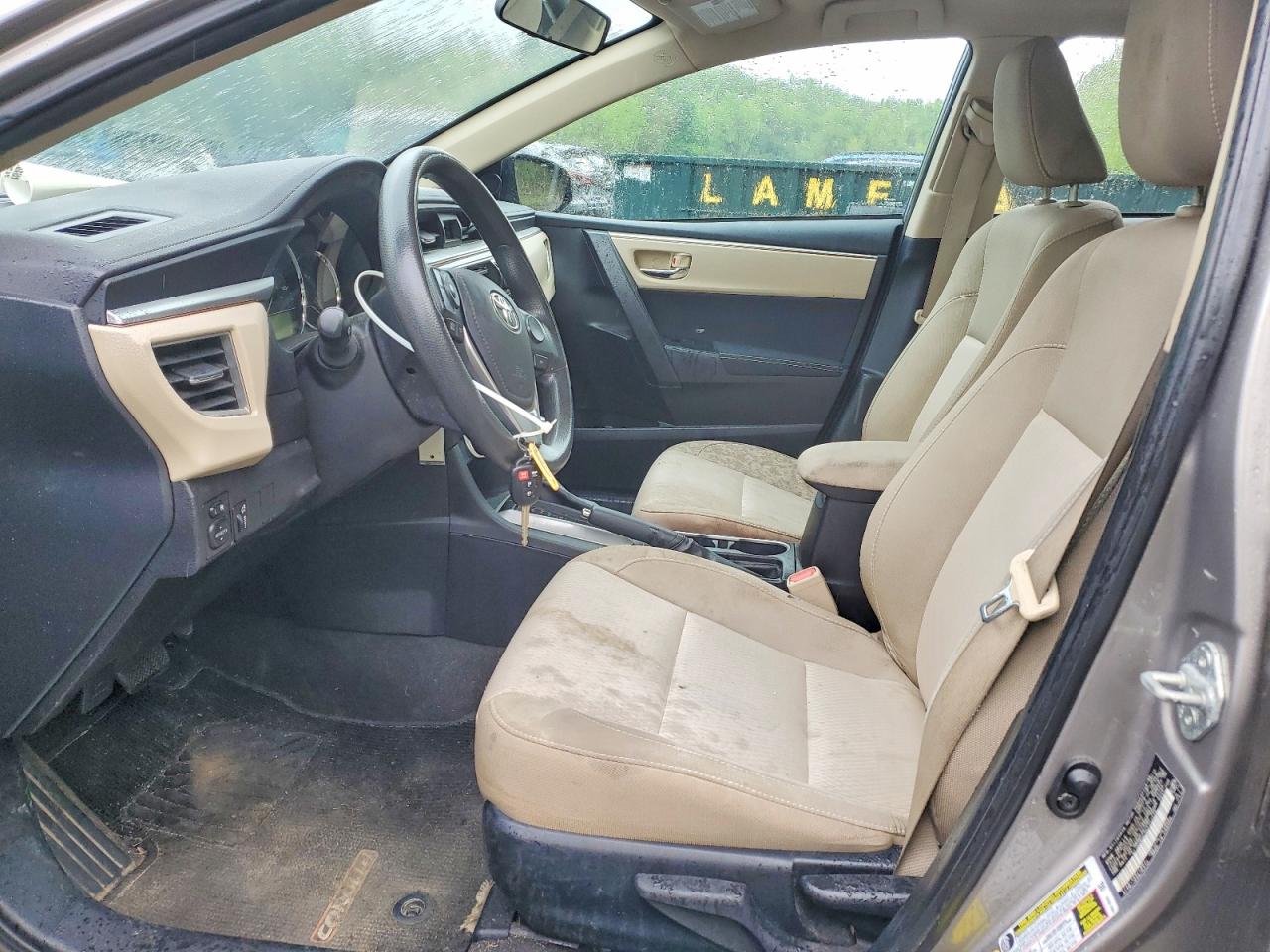 2014 Toyota Corolla Le Gray vin: 2T1BURHE2EC163439